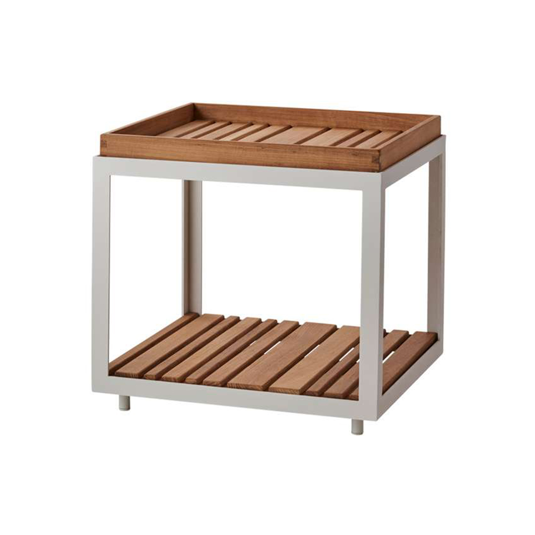 cane line level beistelltisch weiss 67194