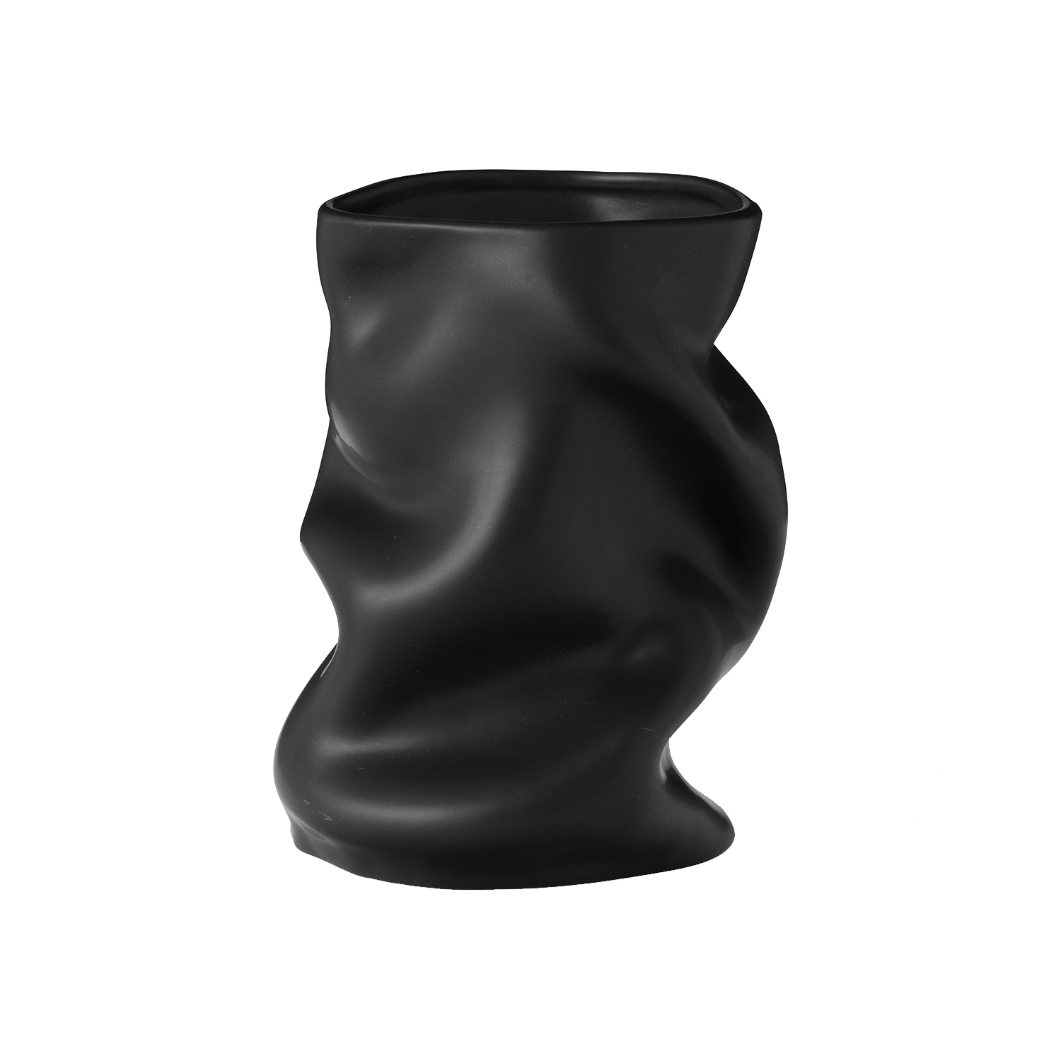 menu collapse vase schwarz klein 93142