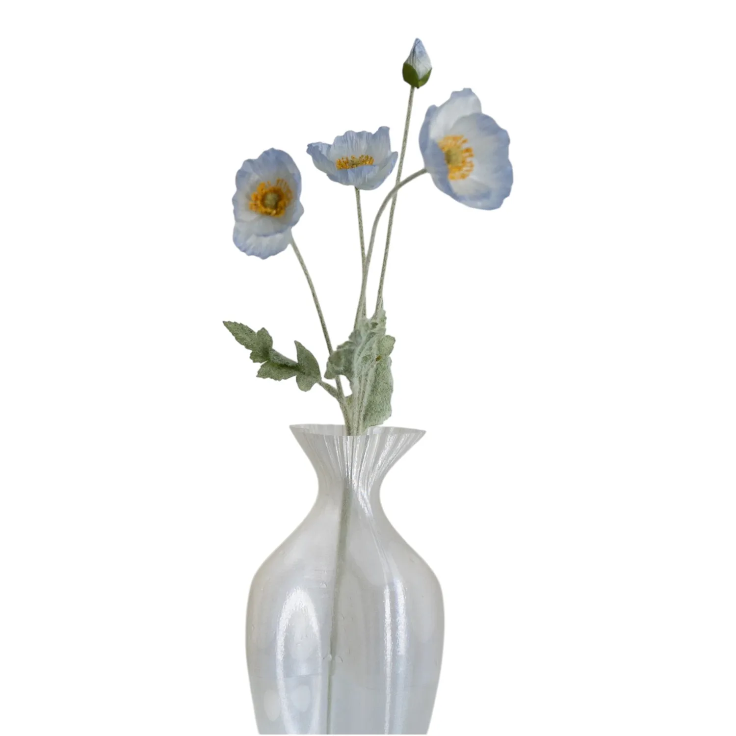 BLOOM OBJECTS - Mohn Kunstblume hellblau