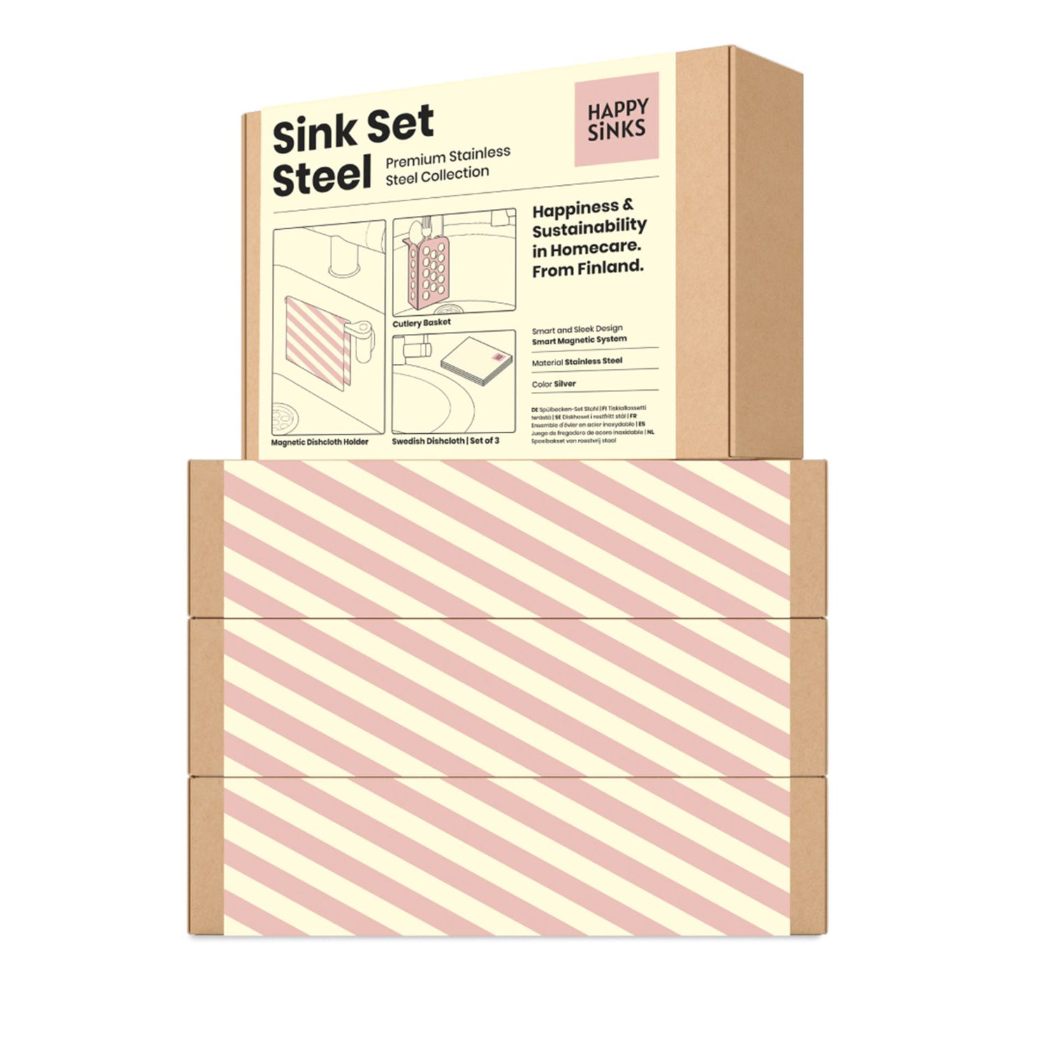 HAPPY SiNKS - Spülenset Edelstahl