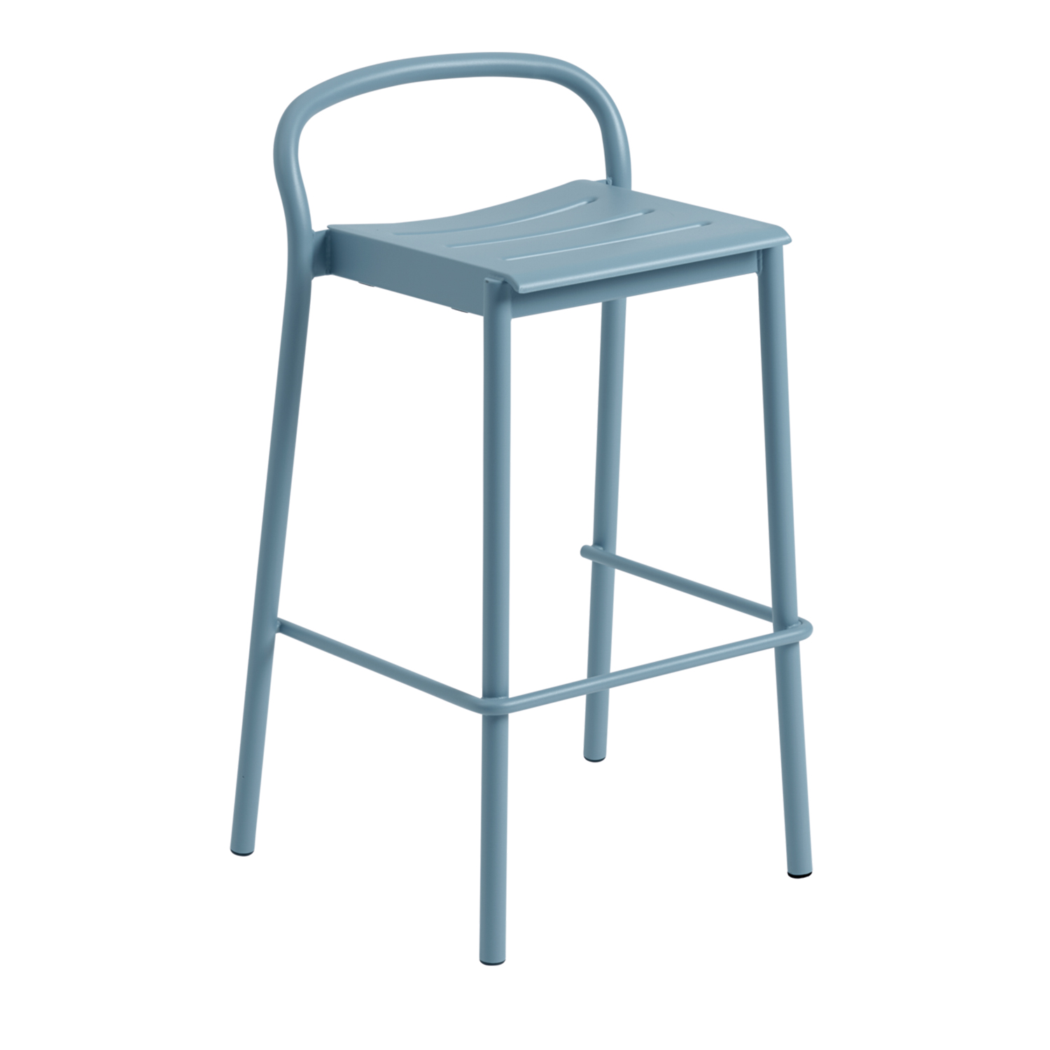 muuto linear steel bar stool pale blue freisteller 85932