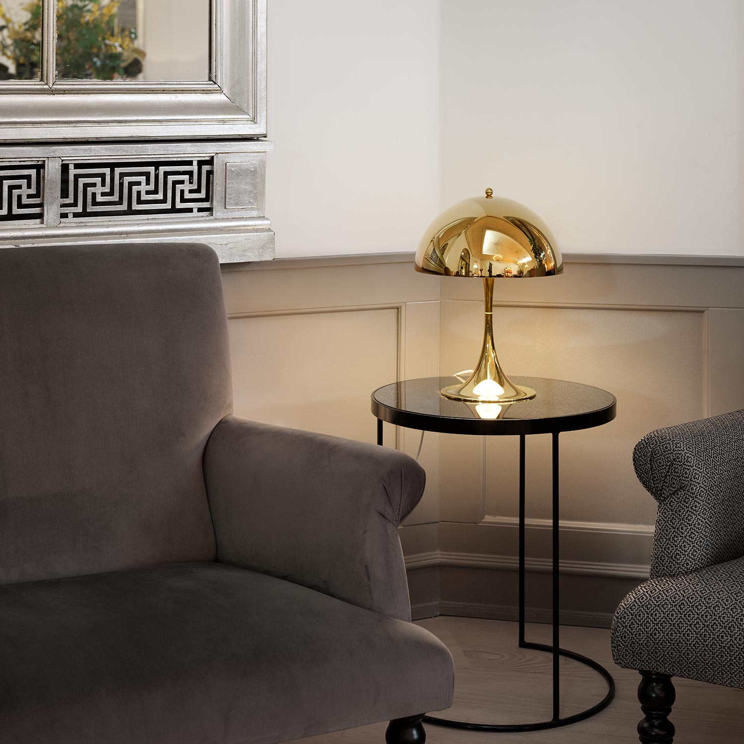 Louis Poulsen Panthella 320 messing tischleuchte 106107