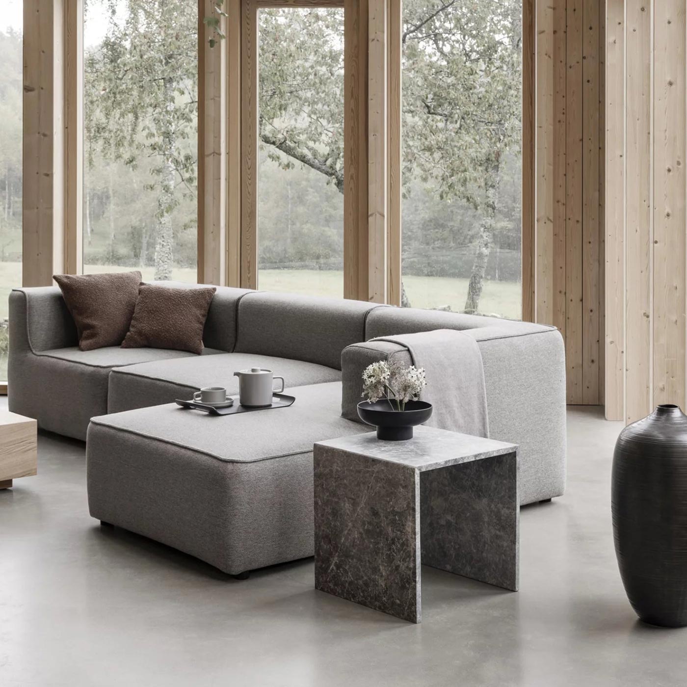 blomus - PILAR 2x Teetasse mit Untersetzer agave green