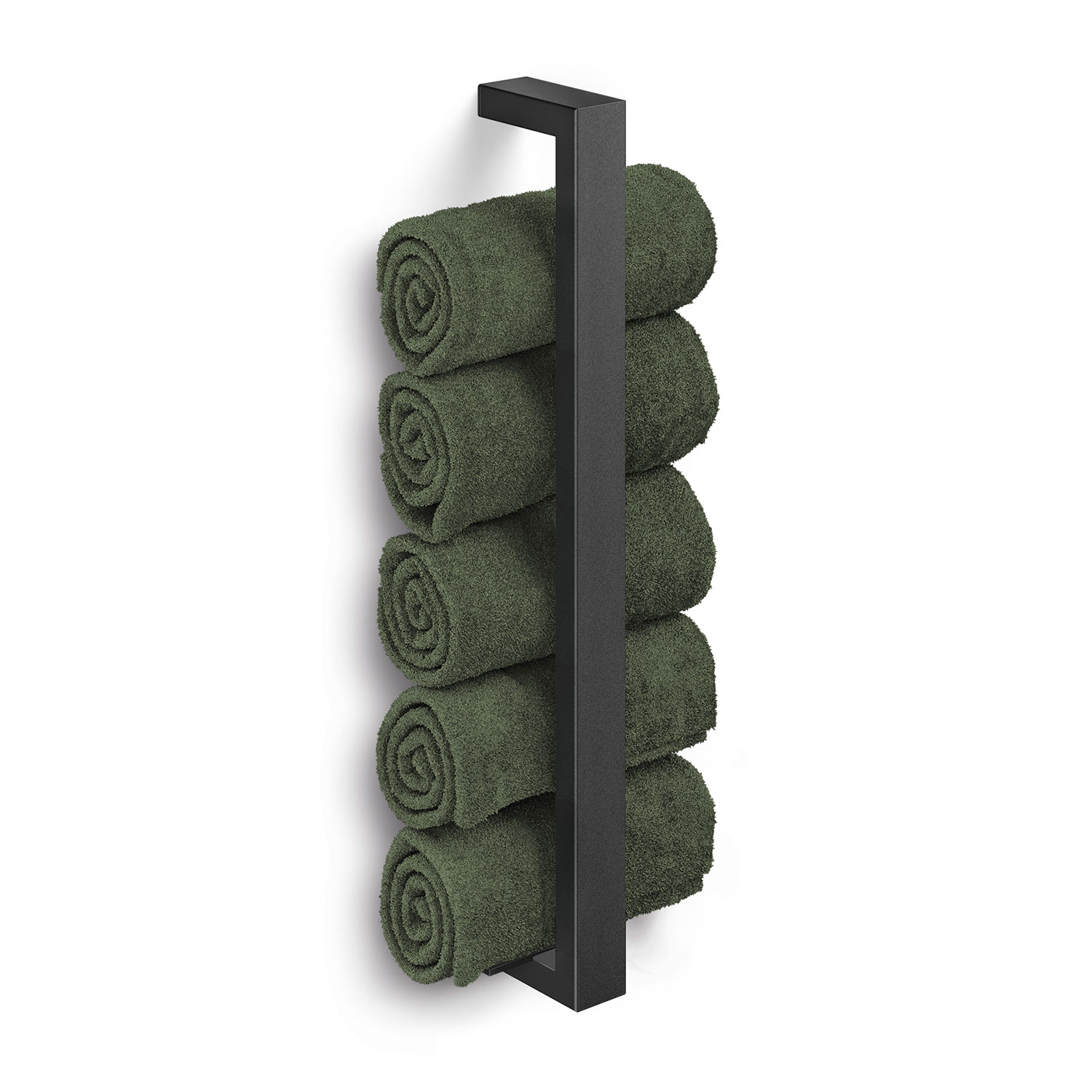 zack linea gaeste handtuchhalter schwarz 73299