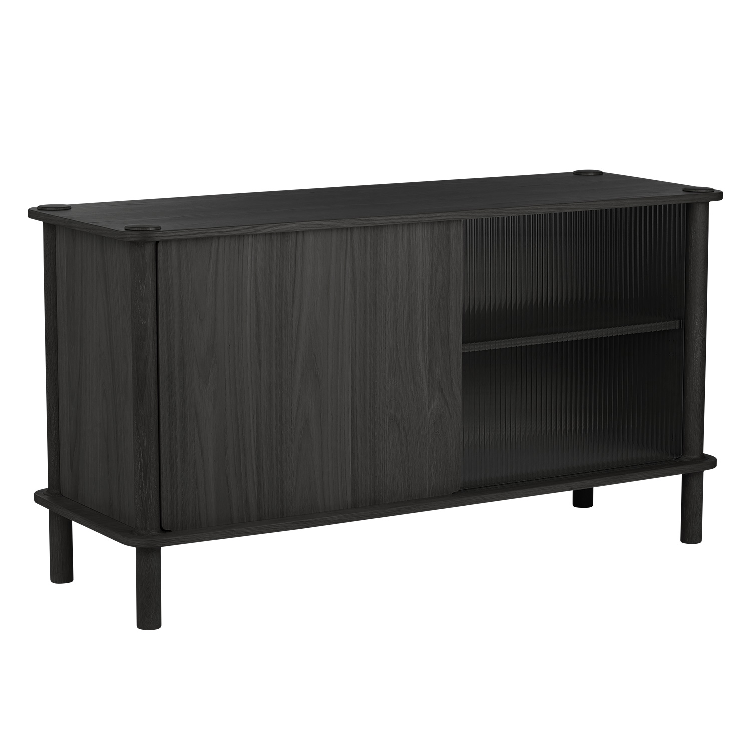 UMAGE italic anrichte schwarz holz schraeg glas 5124C5523 2 106389