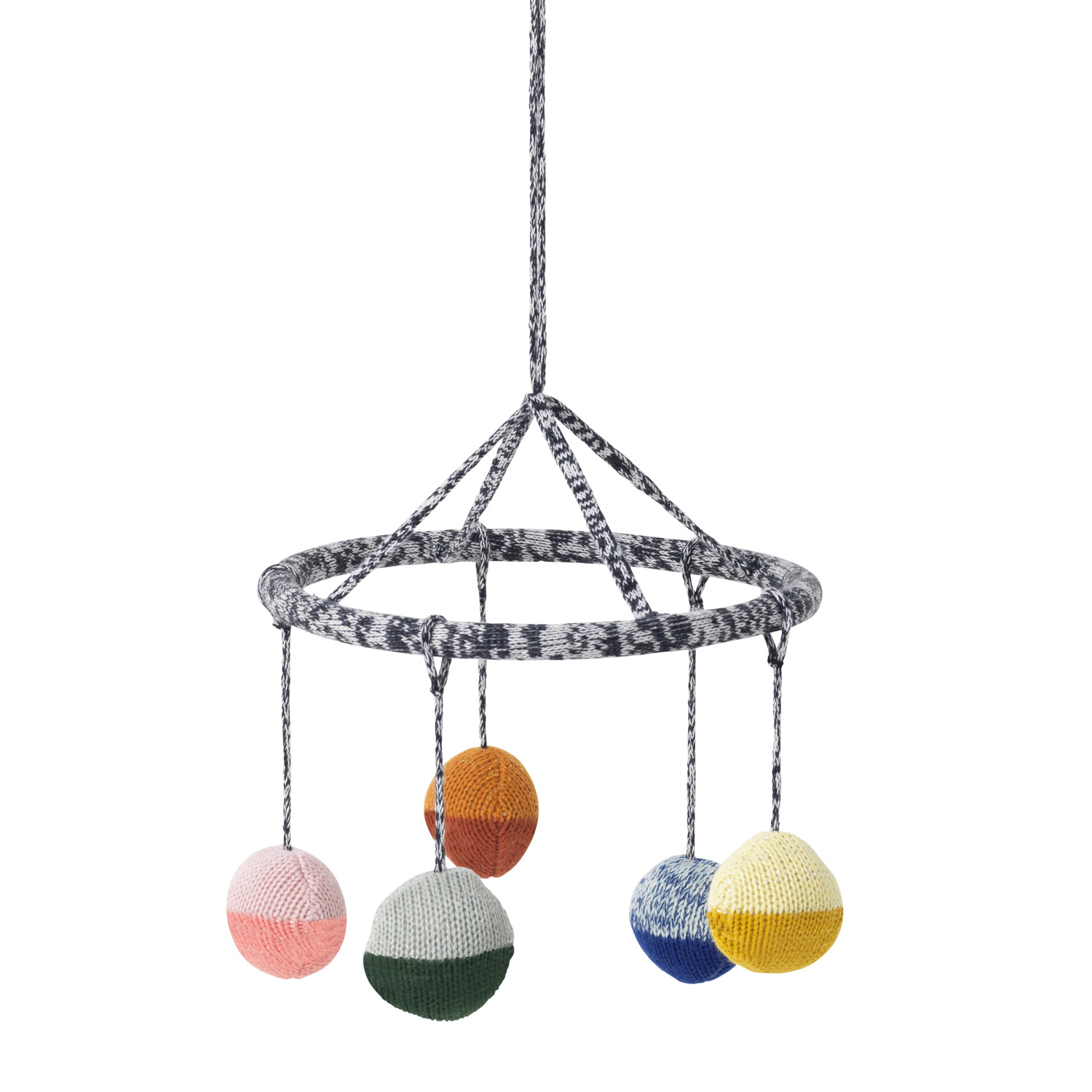 ferm living ball knitted mobile 8416