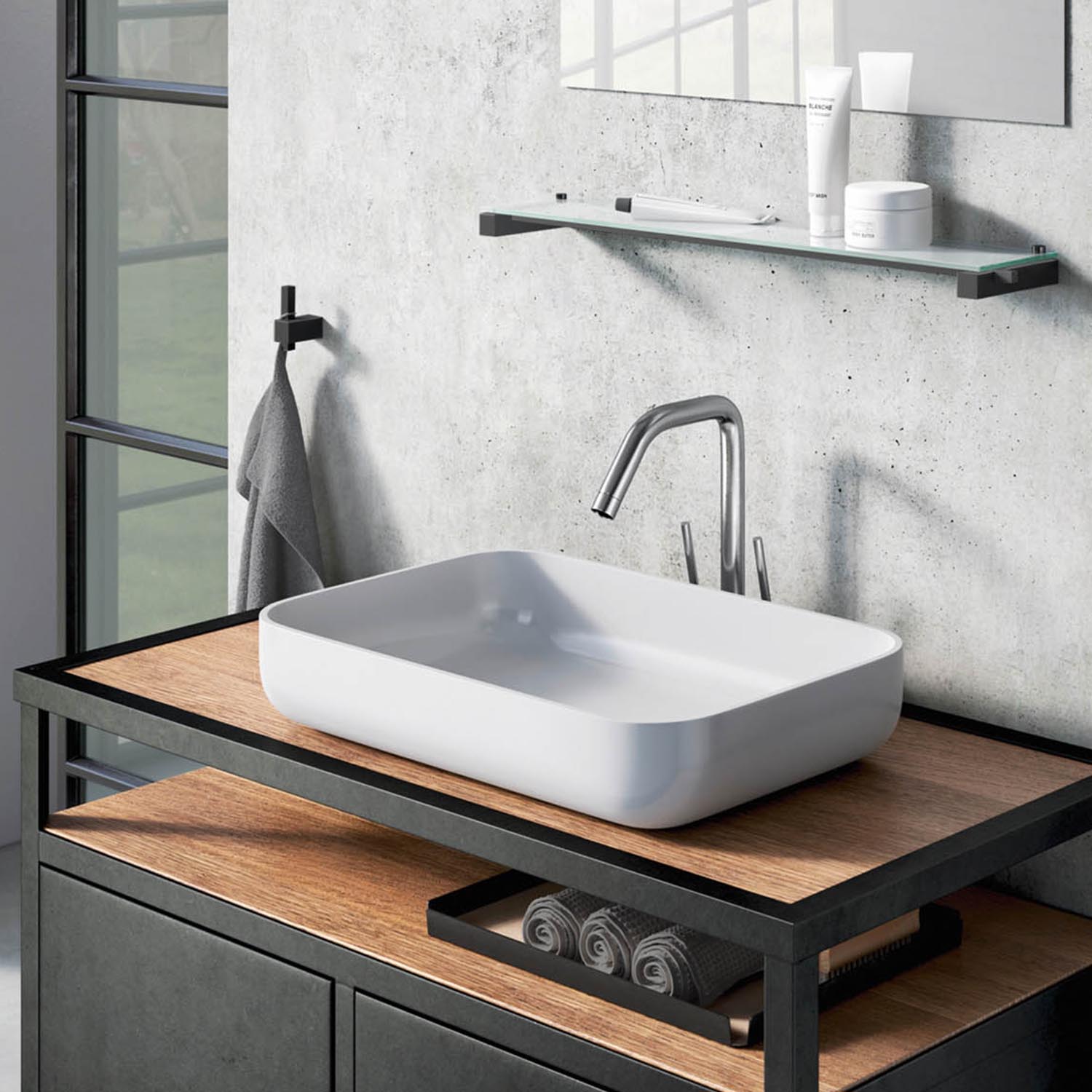 carvo handtuchhaken zack schwarz 73283