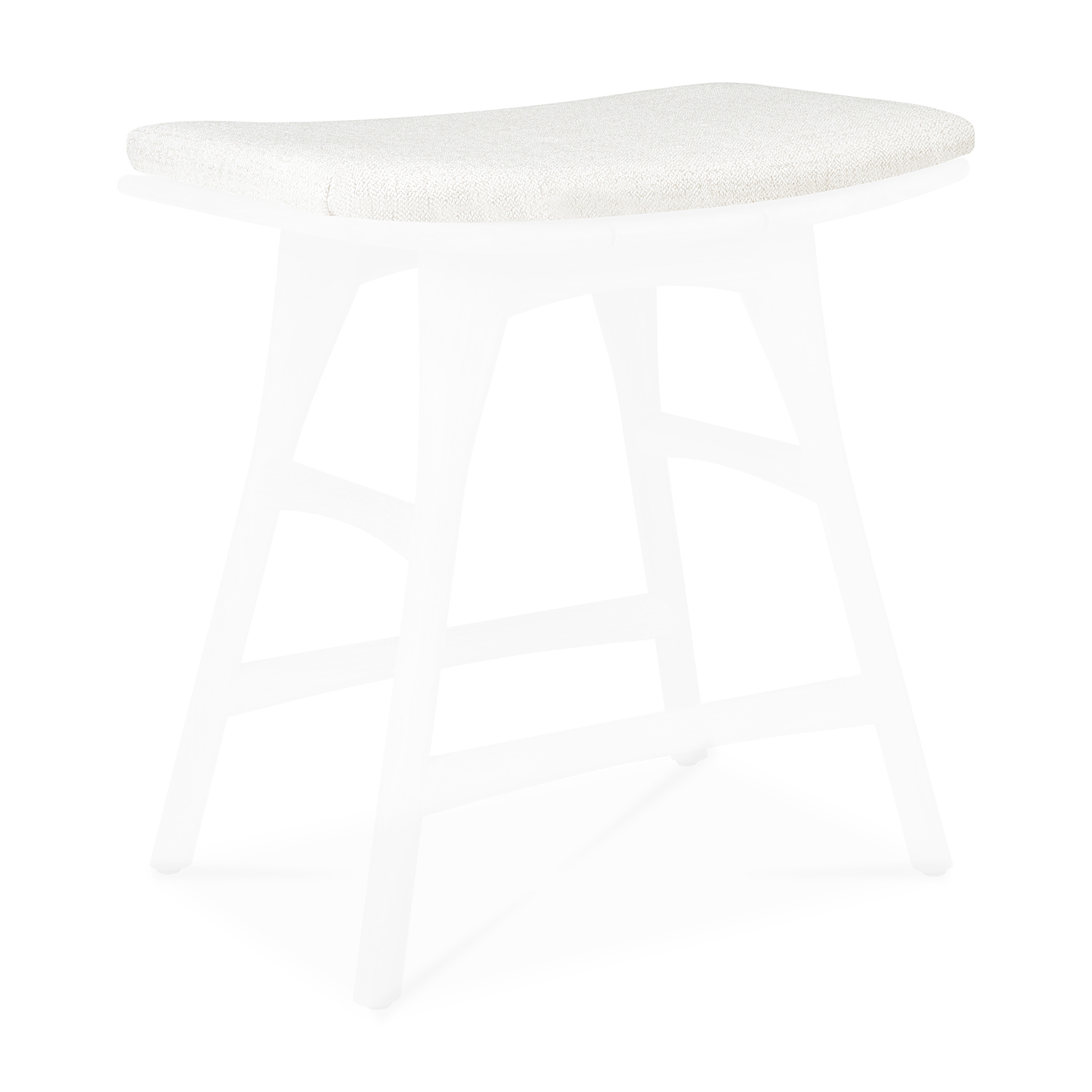 Ethnicraft - Osso Outdoor Hocker Sitzkissen off-white