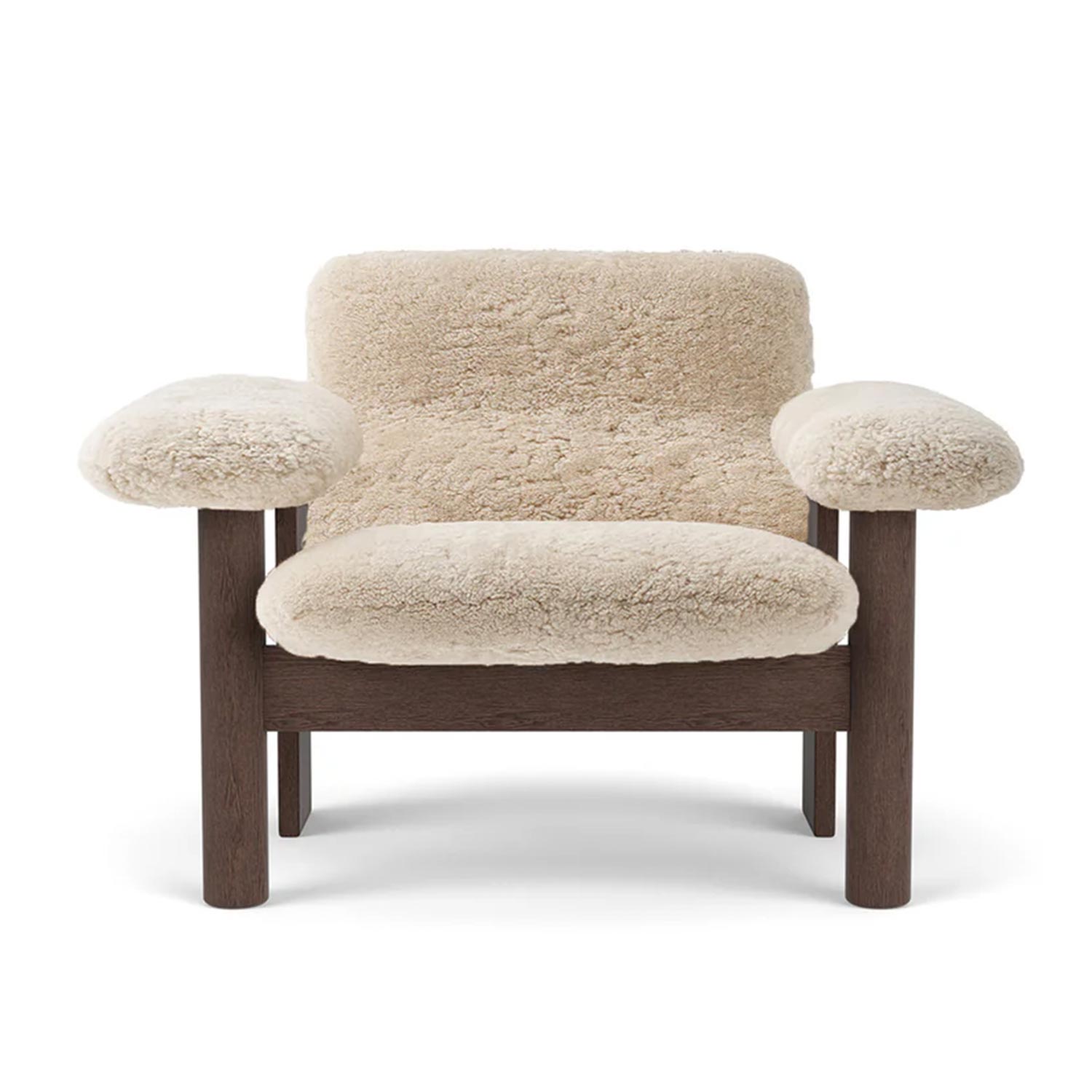 Audo - Brasilia Loungesessel niedrig Dark Oak/Nature