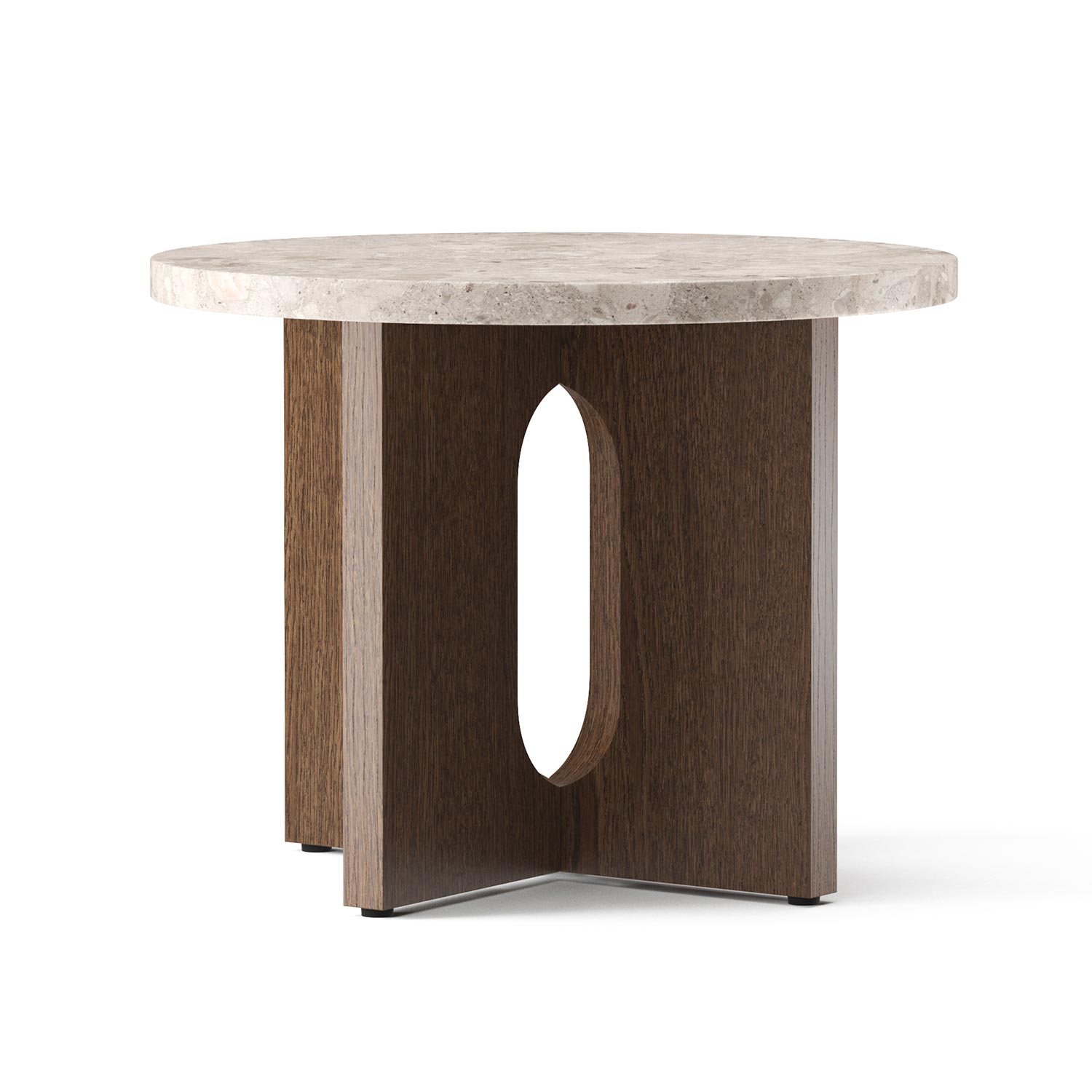 Audo - Androgyne Beistelltisch Dark Stained Oak/Kunis Brecci