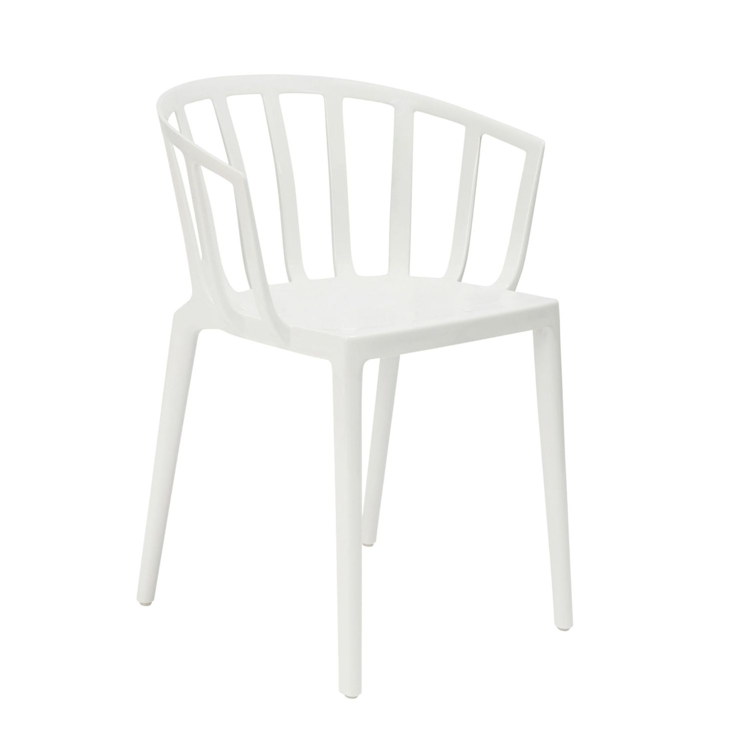 Kartell - Venice Stuhl weiß glänzend