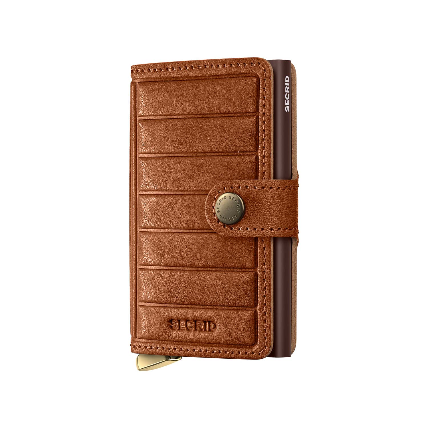 Secrid - Premium+ Miniwallet Emboss Lines cognac