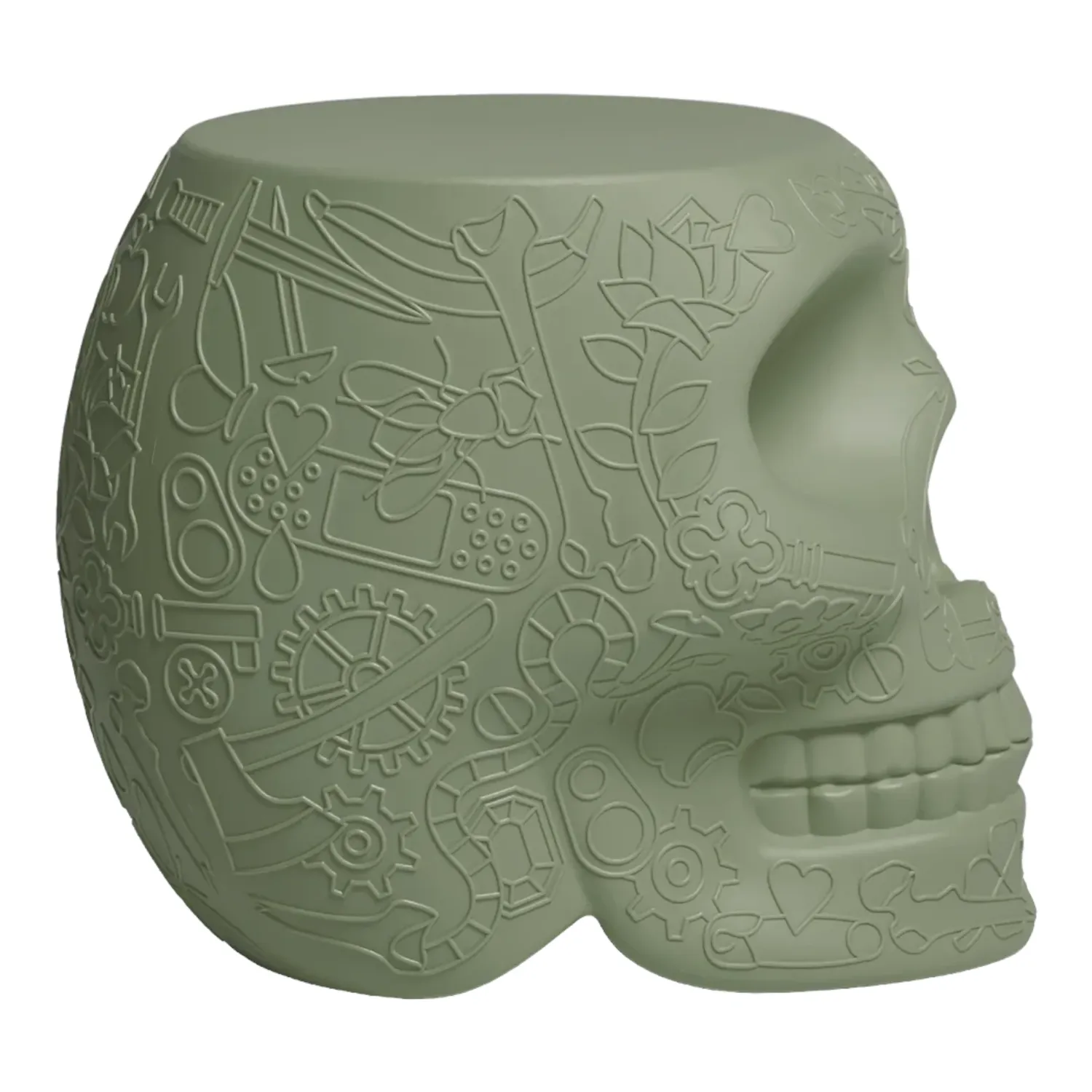 Qeeboo - Mexico Hocker / Beistelltisch balsamgrün