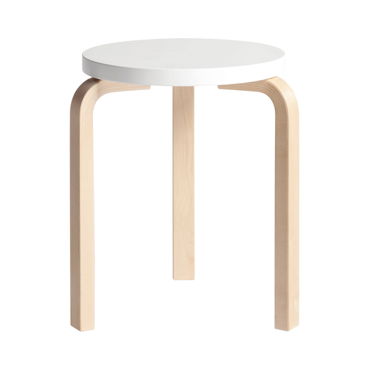 artek hocker 60 natur weiss freisteller 90674
