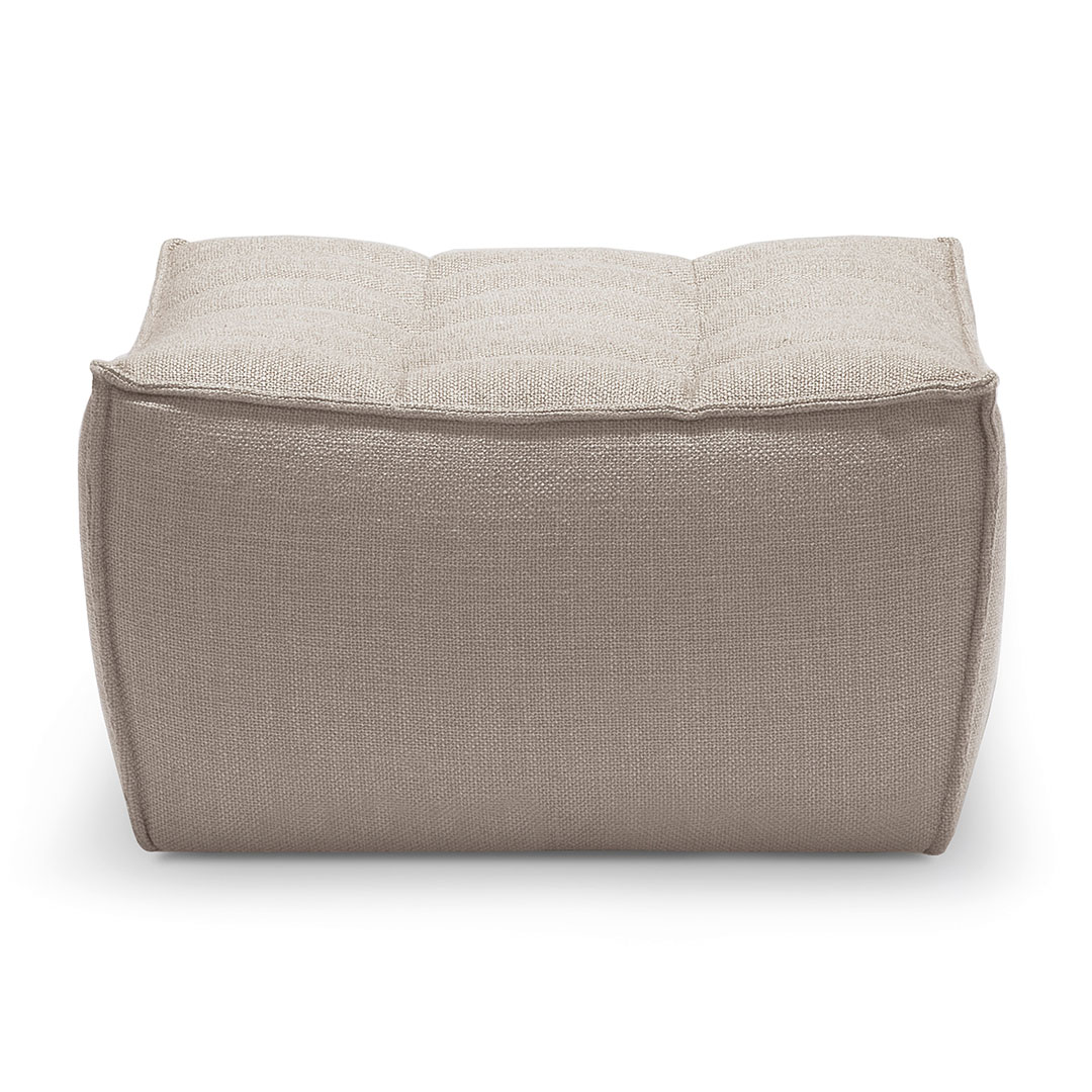 ethnucraft sofa beige hocker 84002