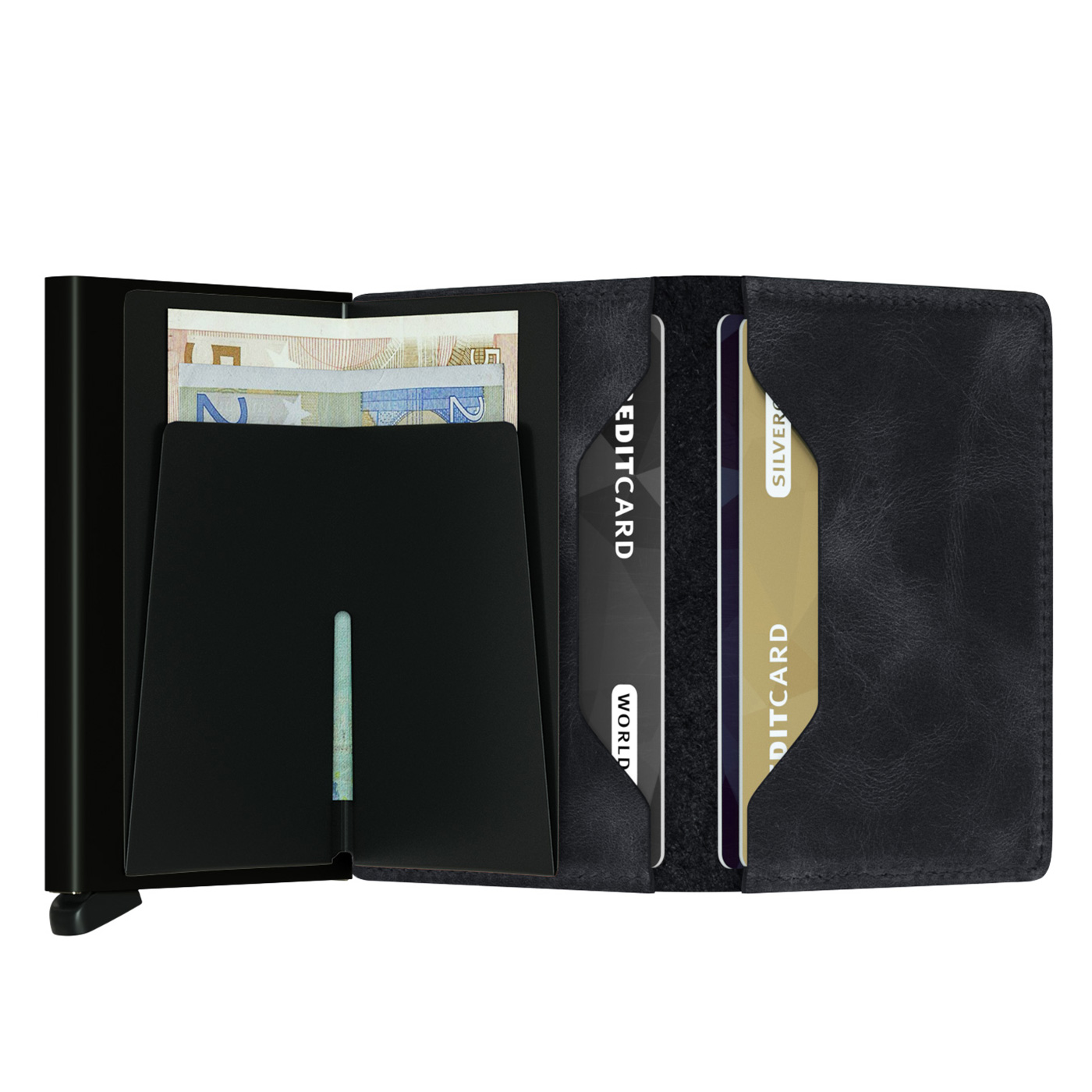 secrid slimwallet vintage offen schwarz 53467