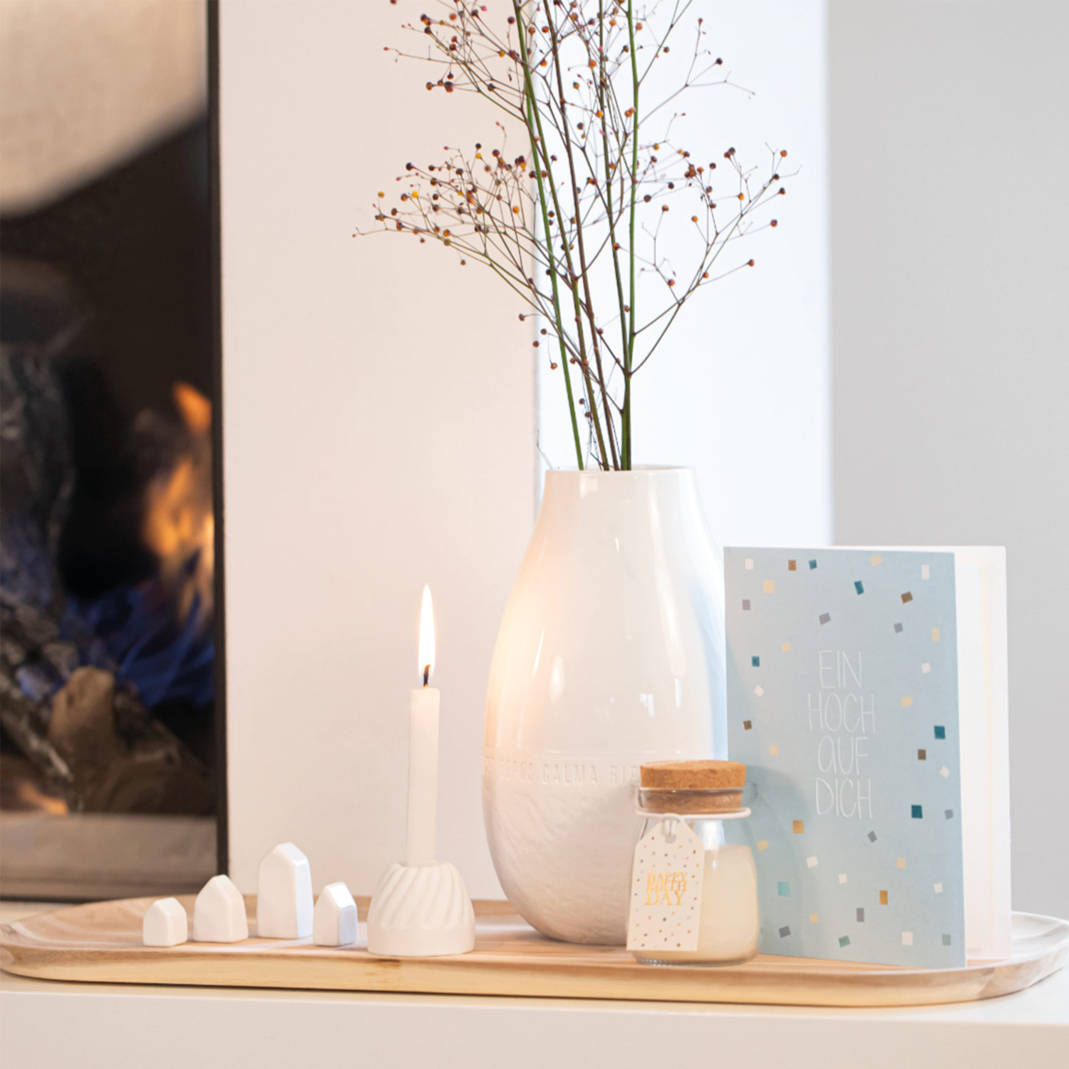 raeder freiform vase ruhe ambiente kerze 86085