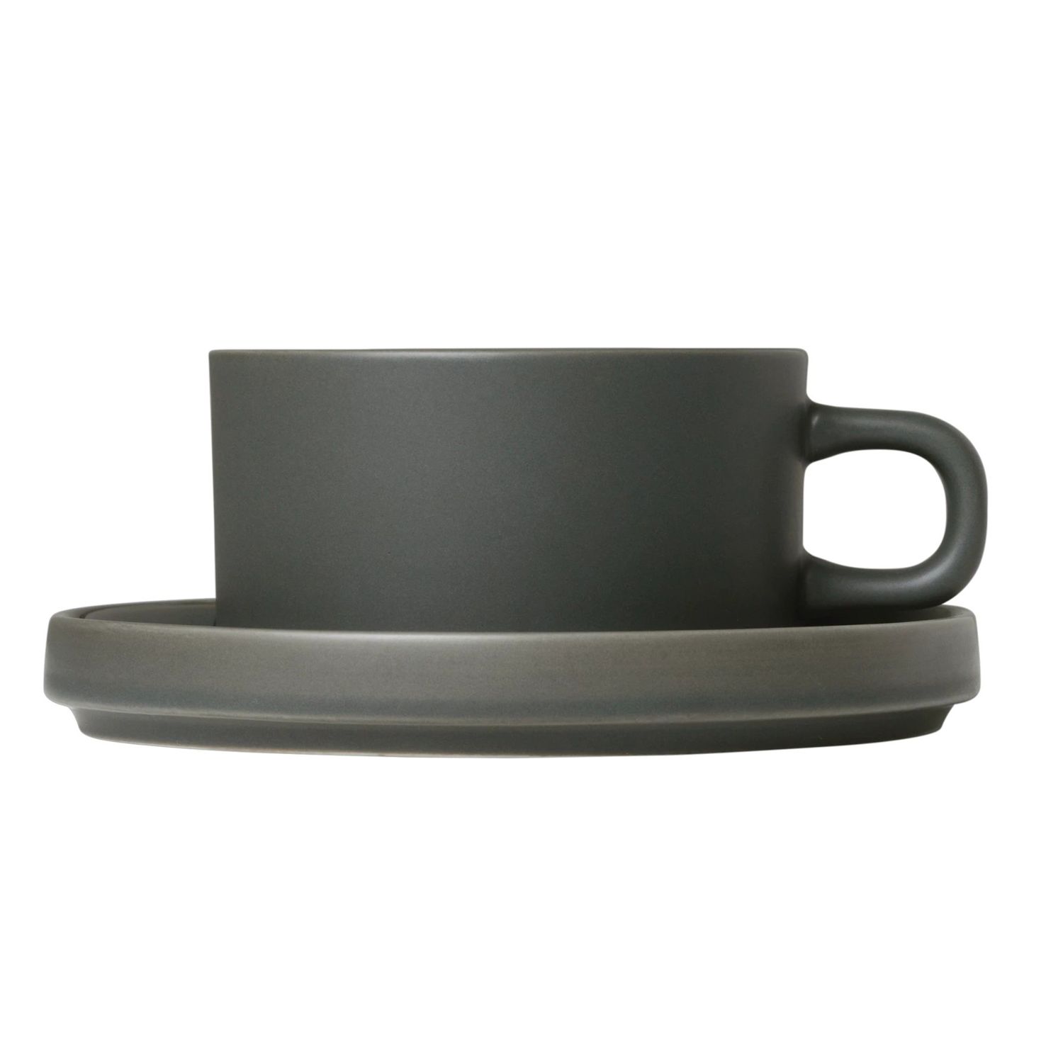 blomus - PILAR 2x Teetasse mit Untersetzer agave green