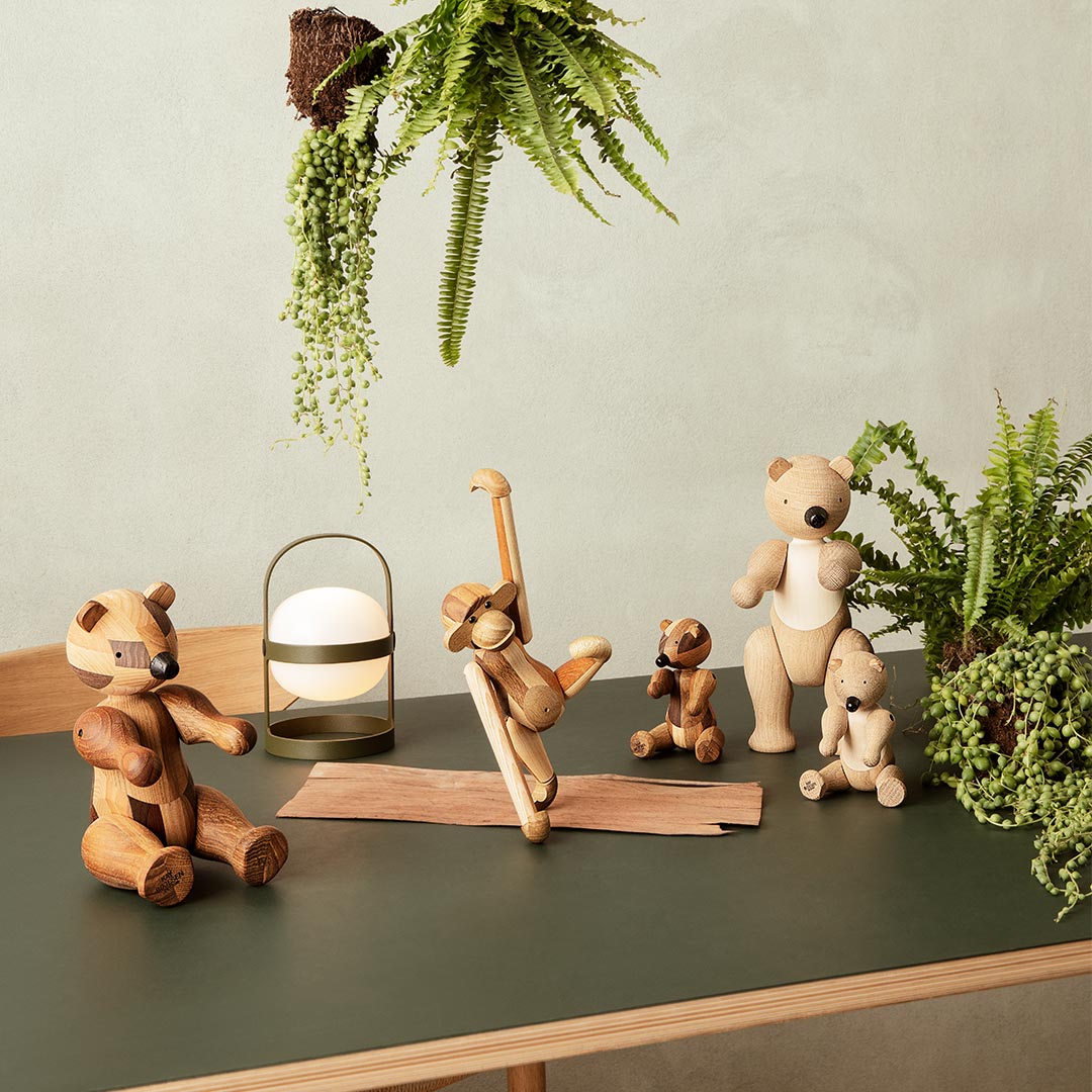 kay bojesen dekofigur affe baer mixed wood 80034
