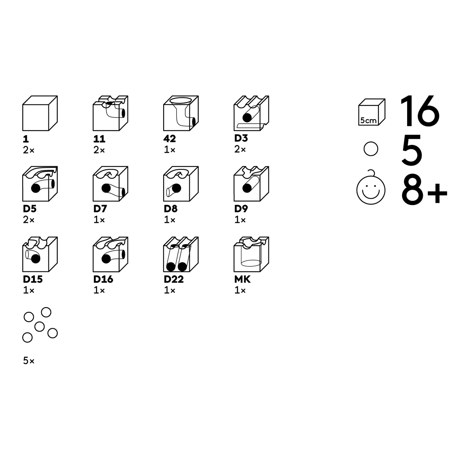 cuboro duo kugelbahn inhalt 81016
