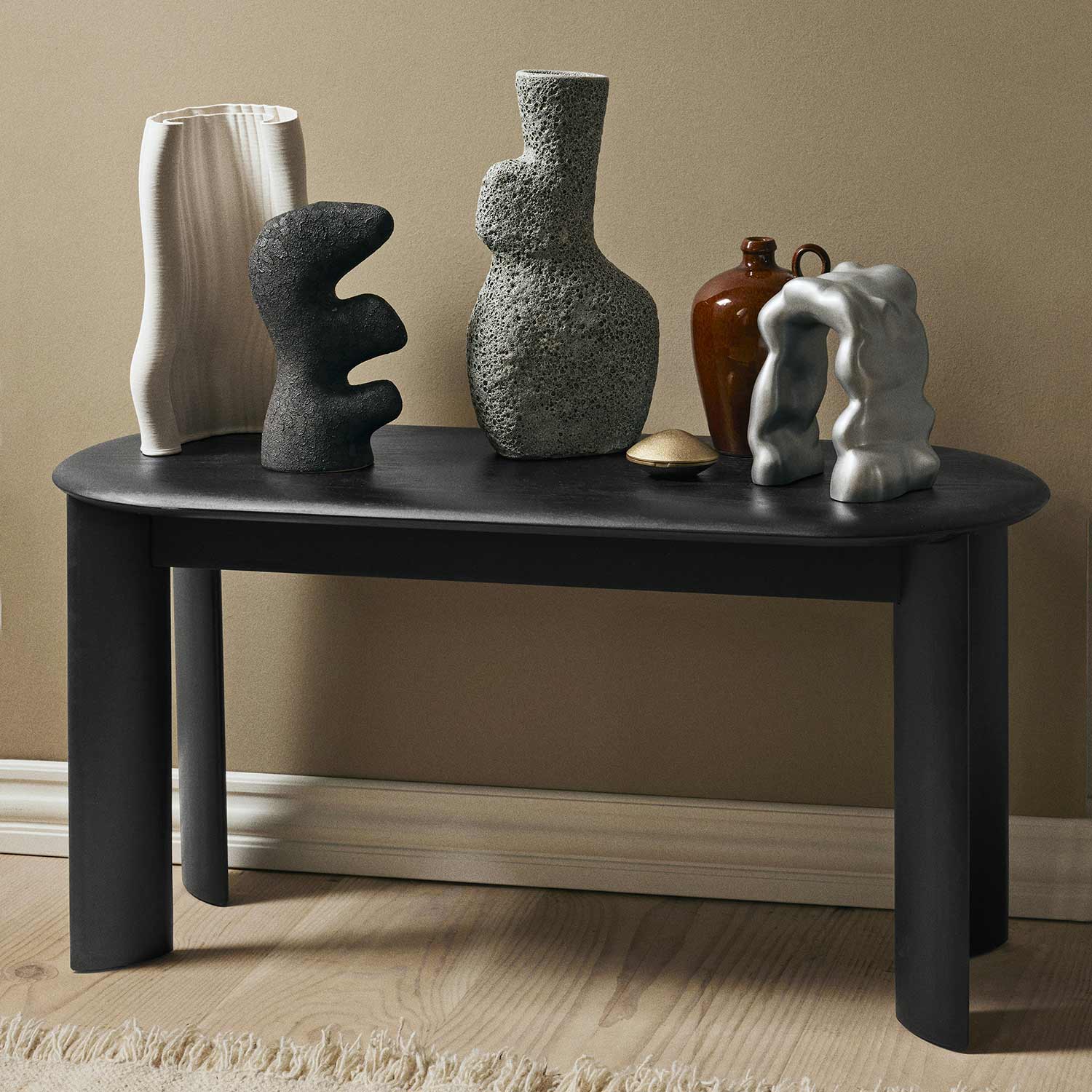 ferm living yara vase grey pumise small tisch 96431