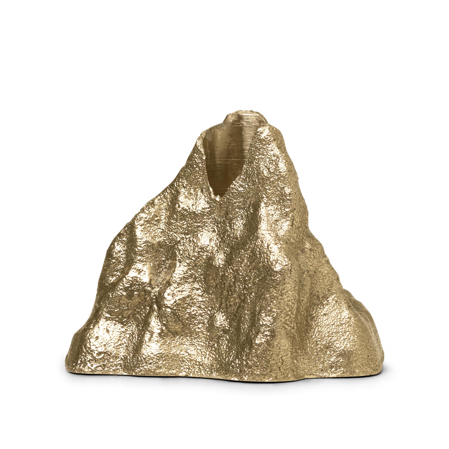 ferm living stone candle holder brass small 1104263156 59012