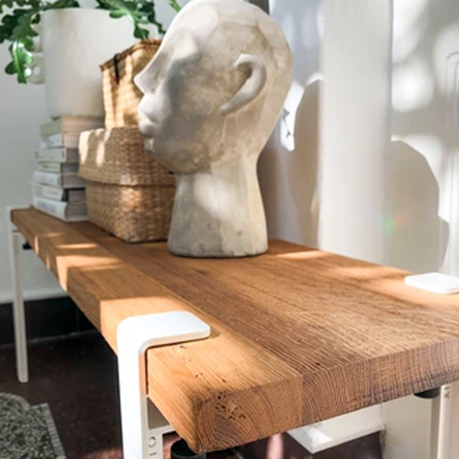 Tiptoe - Duke Sitzbank Eiche recycelt khakigrün