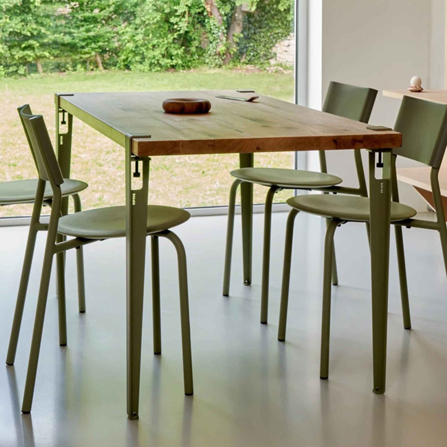 Tiptoe - Tischbein 75 cm khakigrün