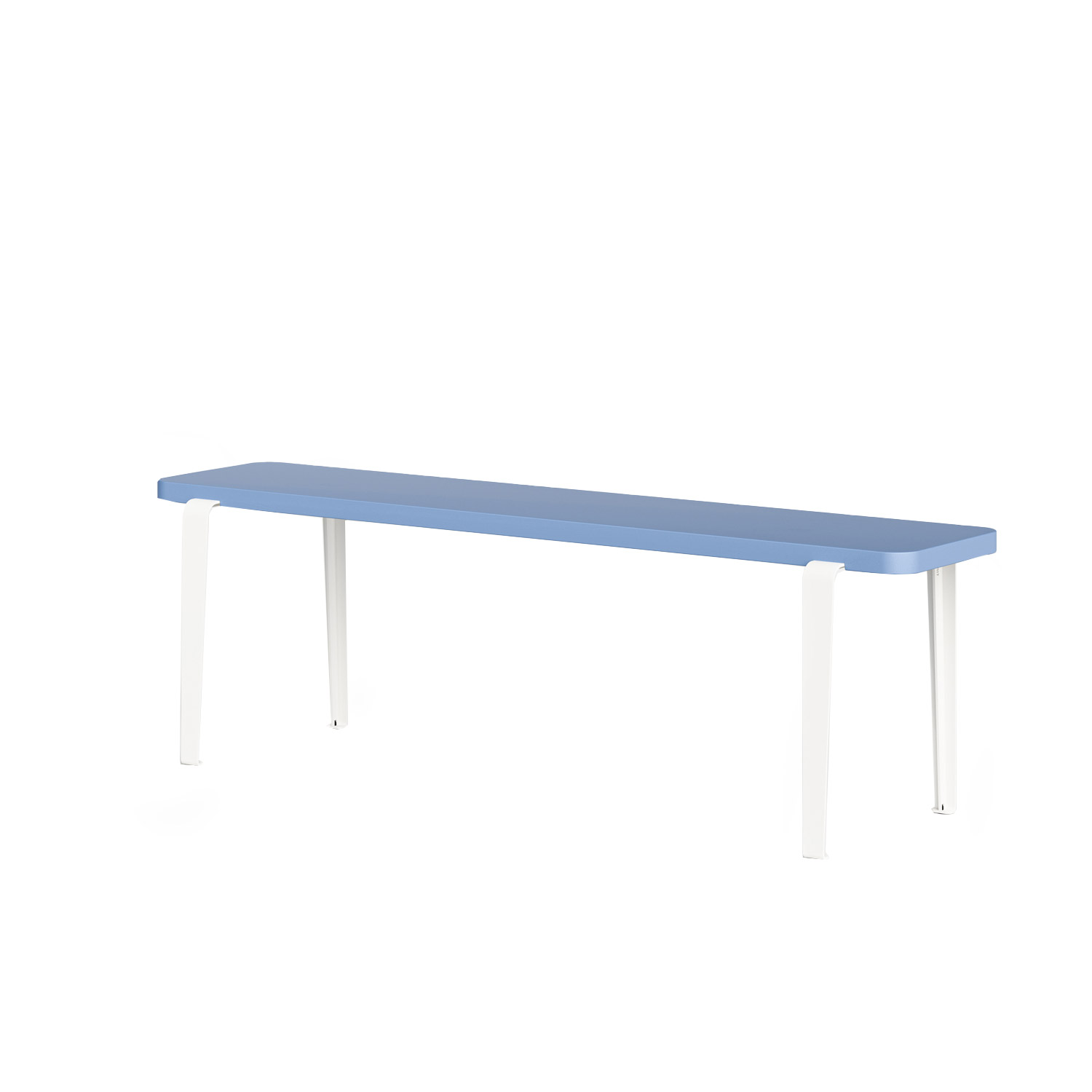 Tiptoe - Lou Sitzbank 140x30 cm wolkenweiß/Buche felsblau