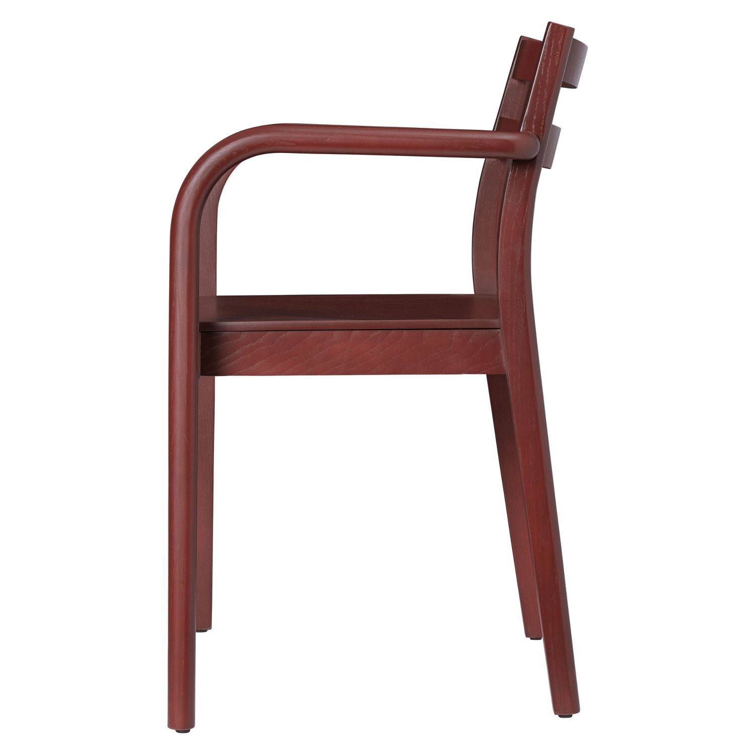 Ferm Living - Boda Stuhl mit Armlehnen rotbraun