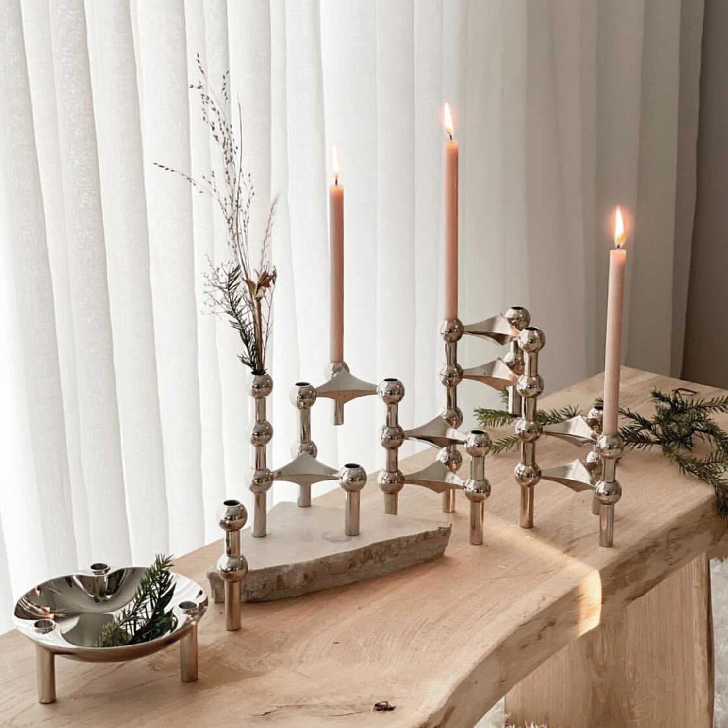 stoff nagel vase chrom kronleuchter 78164