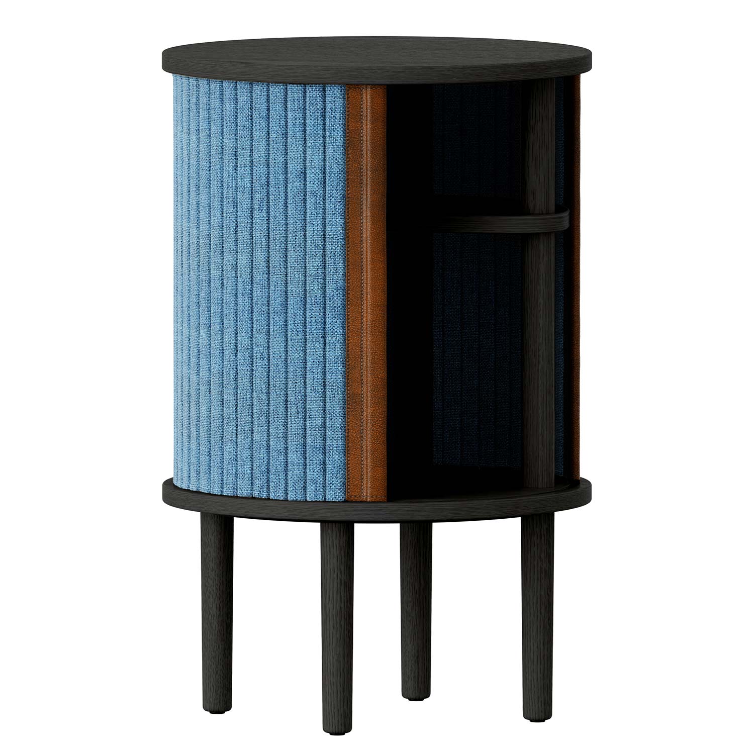 umage audacious beistelltisch schwarz petrol offen 65746