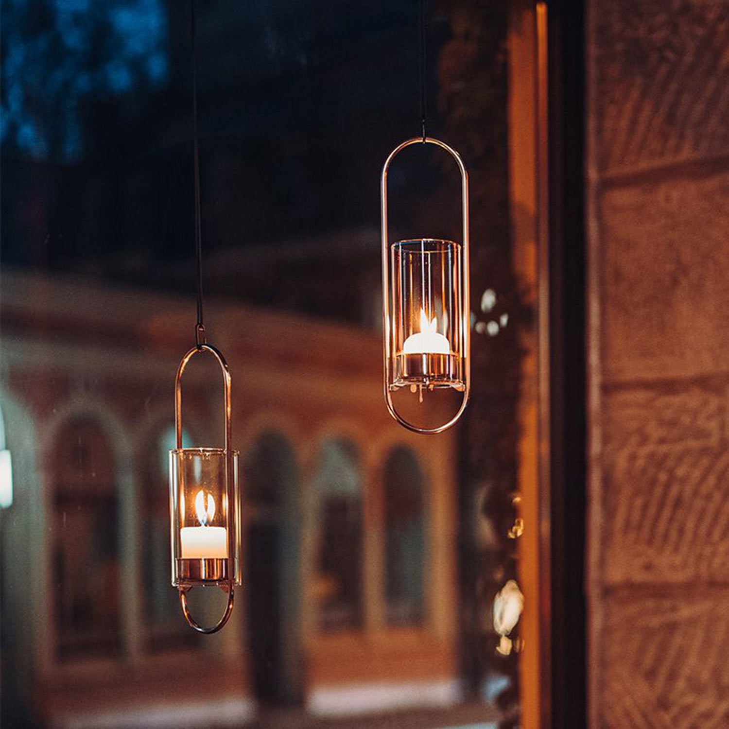 hoefats oval candle windlicht 35 haengend 96015