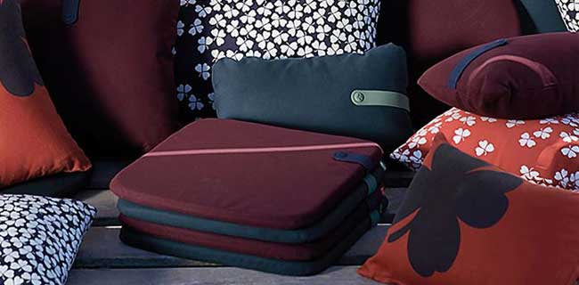 Fermob Kissen Outdoor Kissen Sitzkissen Vielfalt auf Sofa