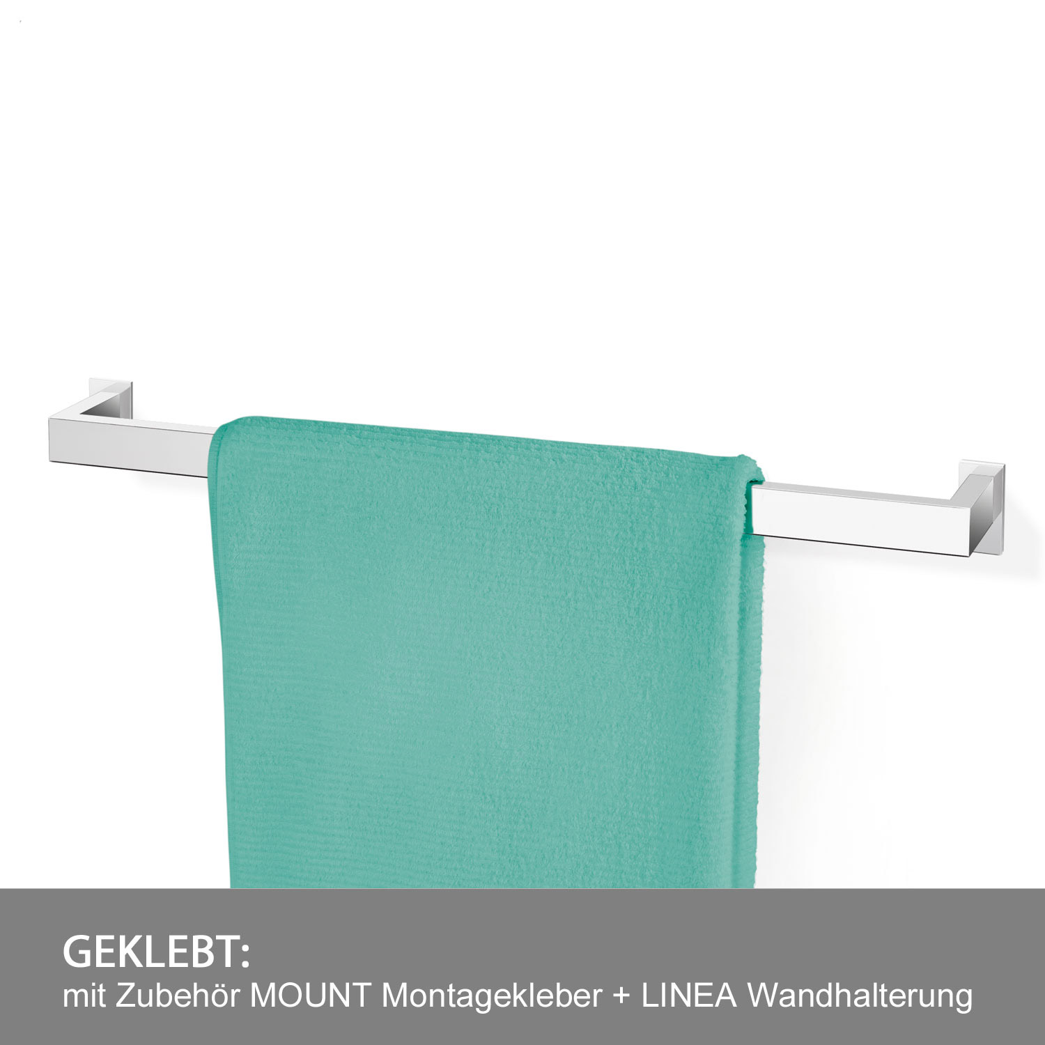 zack linea handtuchstange 60cm 40034 kleben 15556