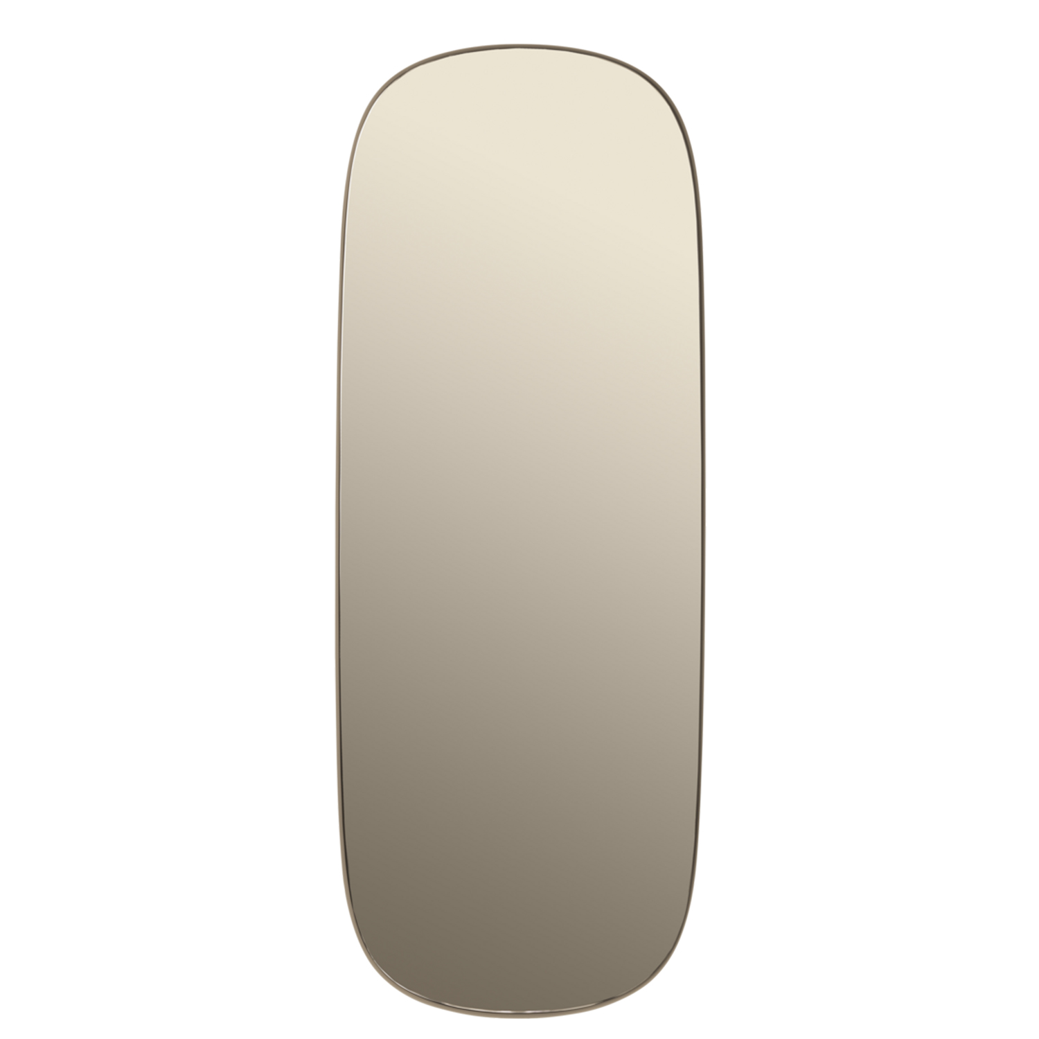 muuto framed mirror large taupe taupe 27062