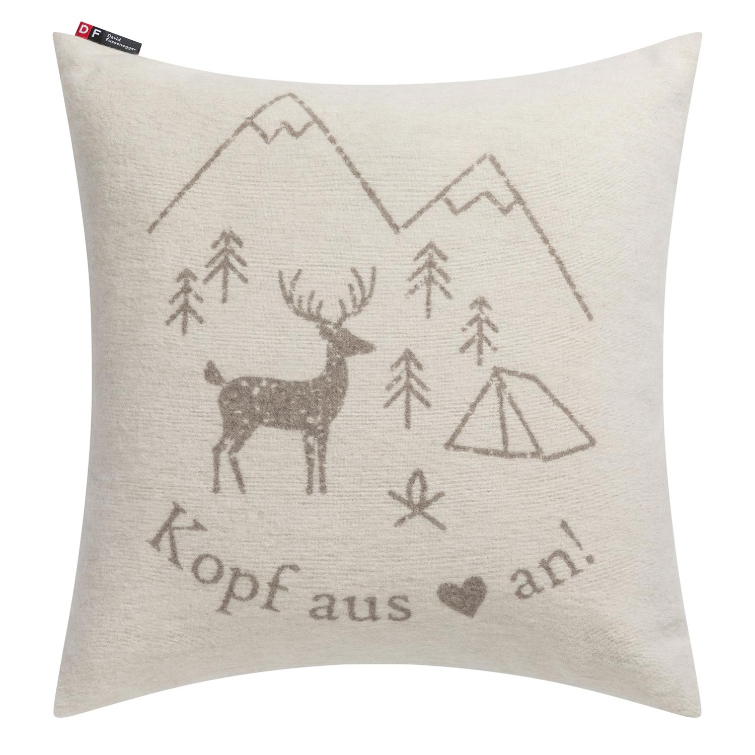 David Fussenegger - Silvretta Kopf aus Kissenhülle rohweiß