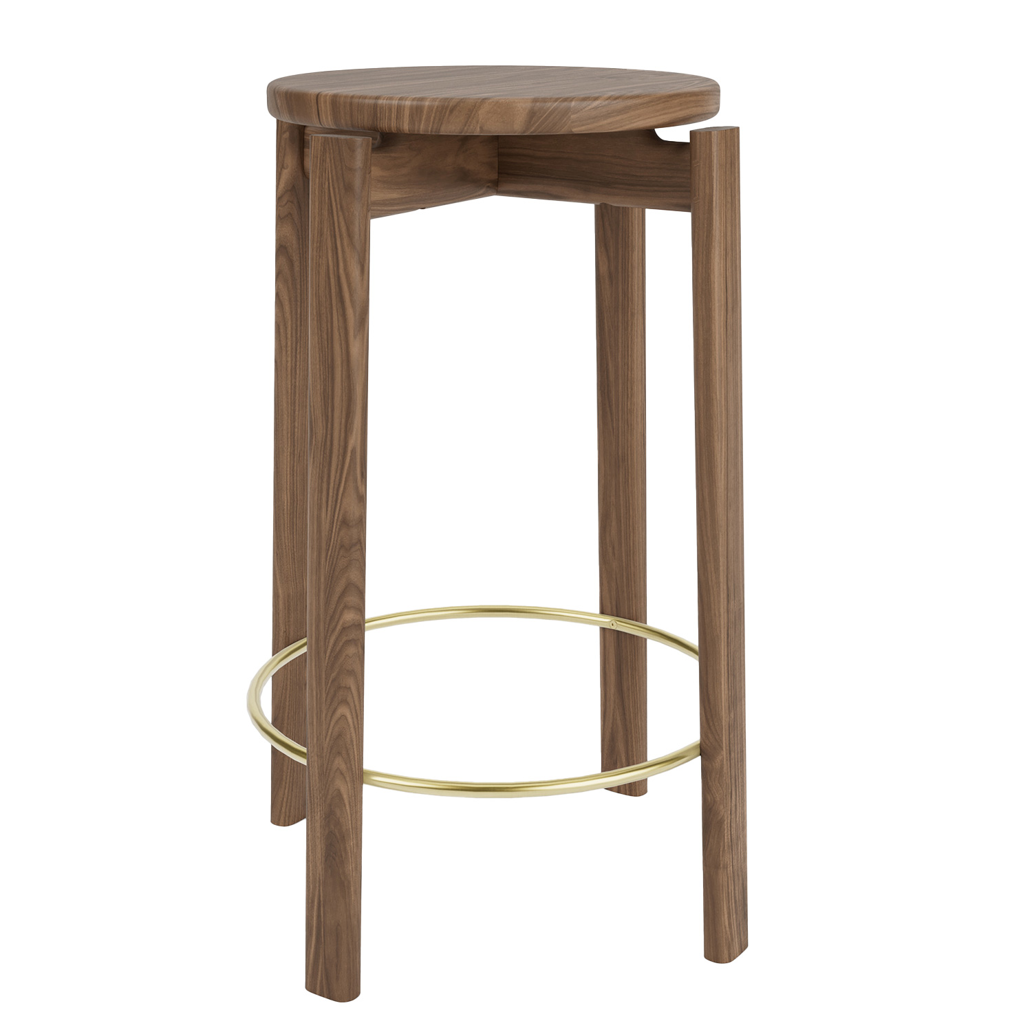 audo passage barhocker nieder walnuss messing 9120879 101285