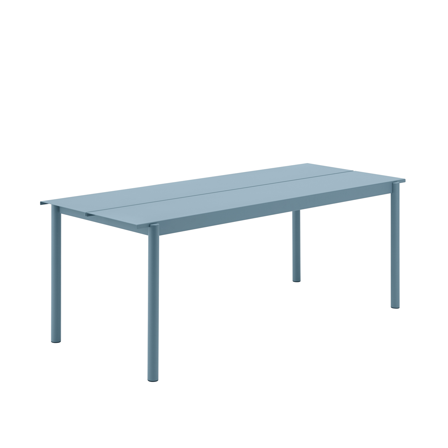 muuto linear steel table pale blue 200 85145