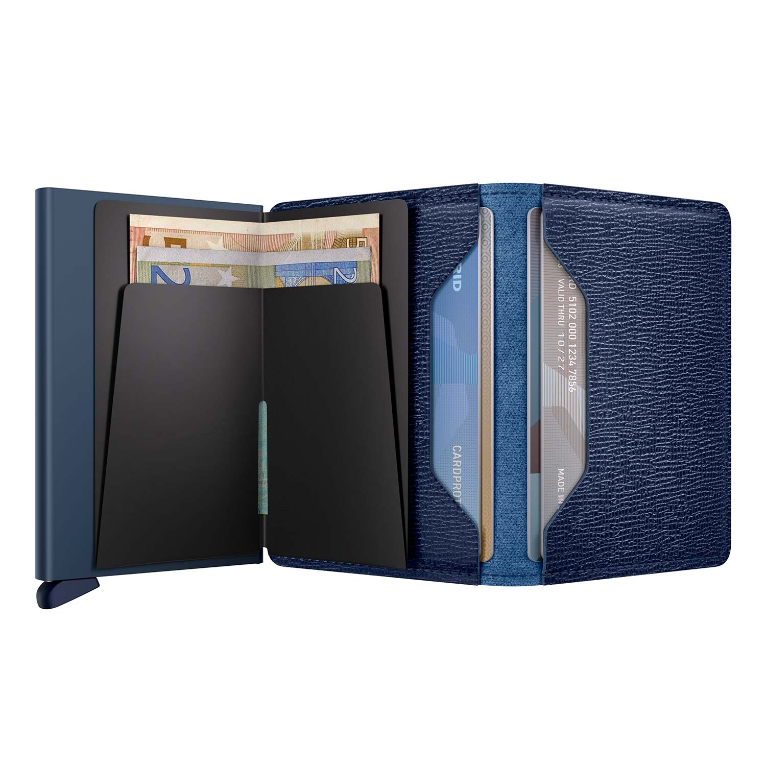 secrid slimwallet crisple navy ganz offen 104813