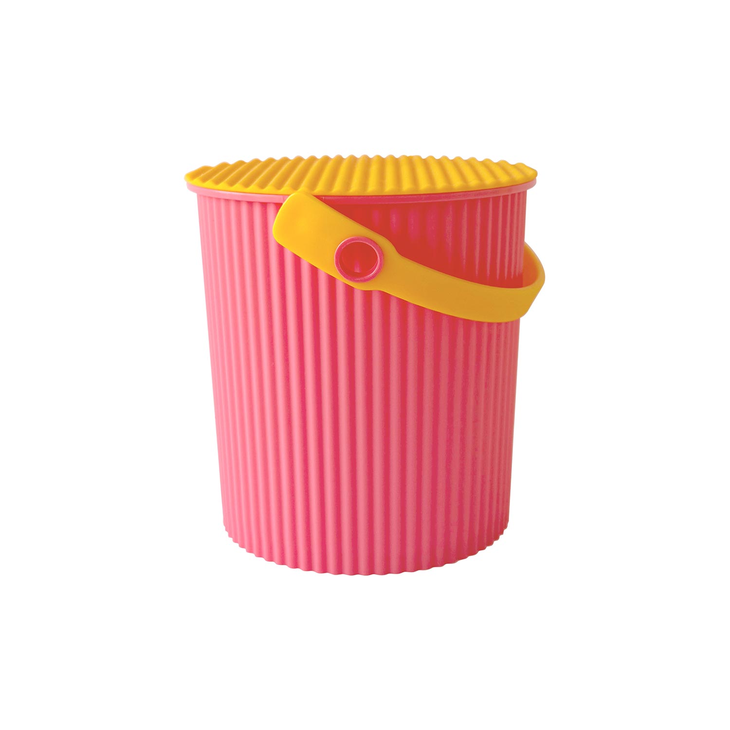 Hachiman - Omnioutil Eimer mit Deckel 0,7 l pink