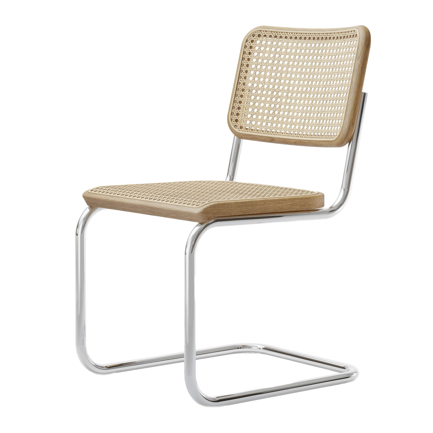 Thonet - S32V Stuhl chrom / Eiche natur