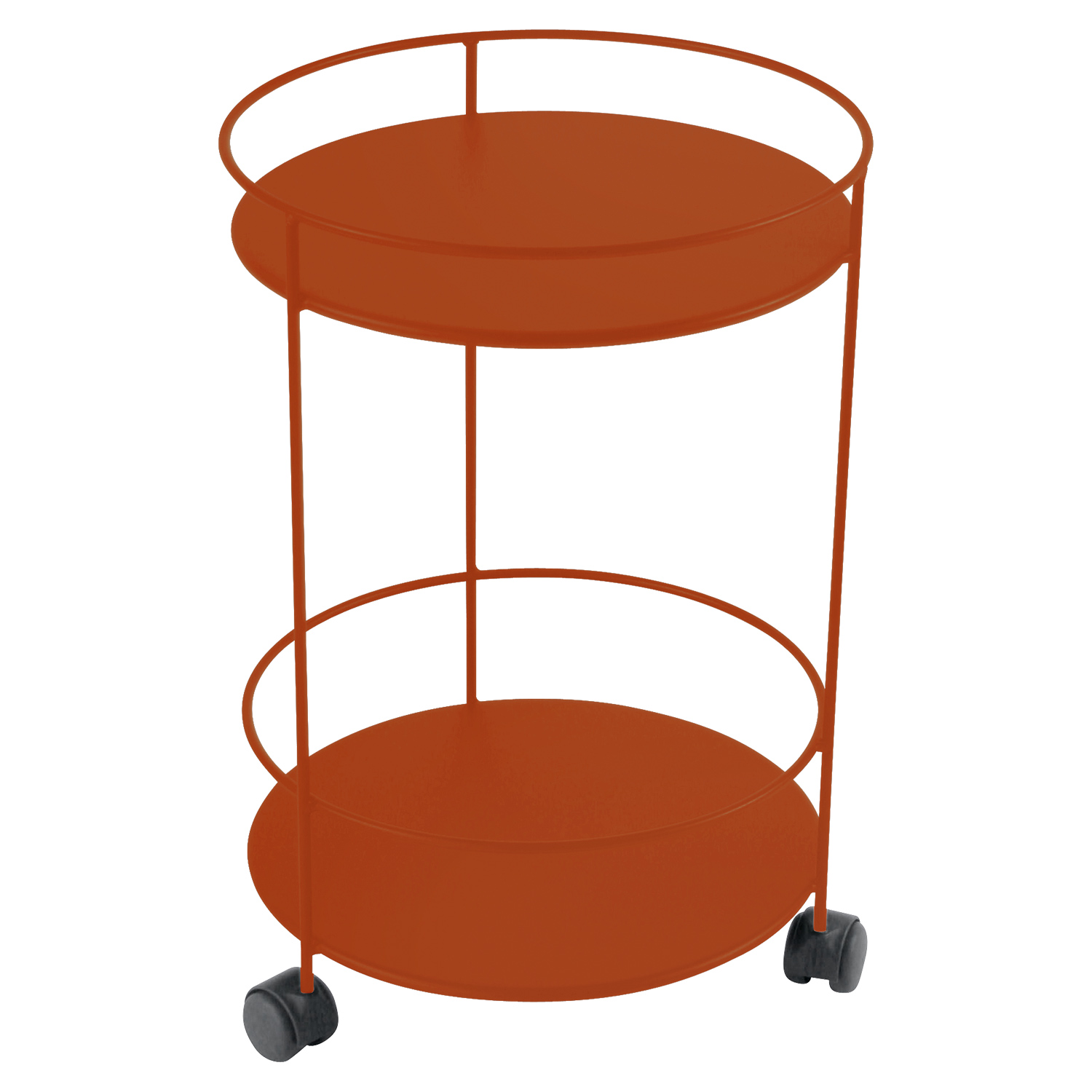 Fermob - Guinguette kleiner Tisch Rollen kandierte Orange