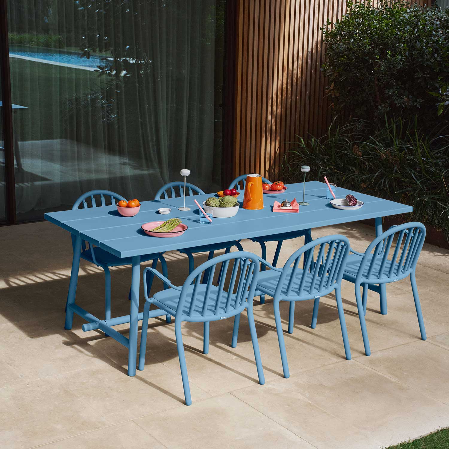 Fatboy - Fred's Outdoor Armlehnstuhl wave blue