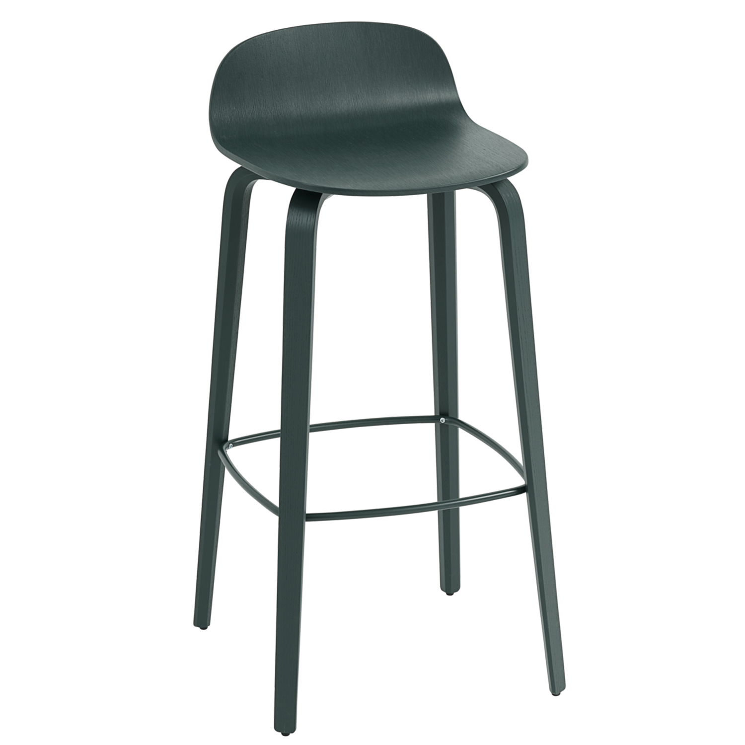 muuto visu barhocker dunkelgruen 83492