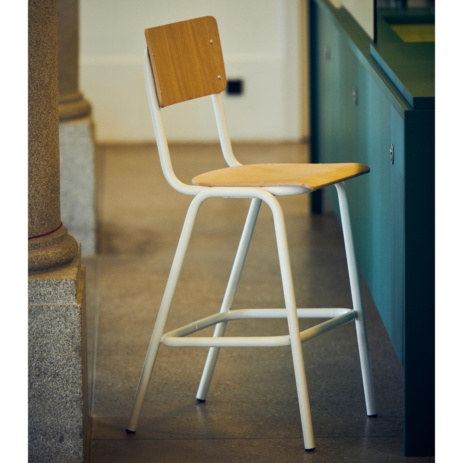 jan kurtz zero barhocker weiss eiche 83756