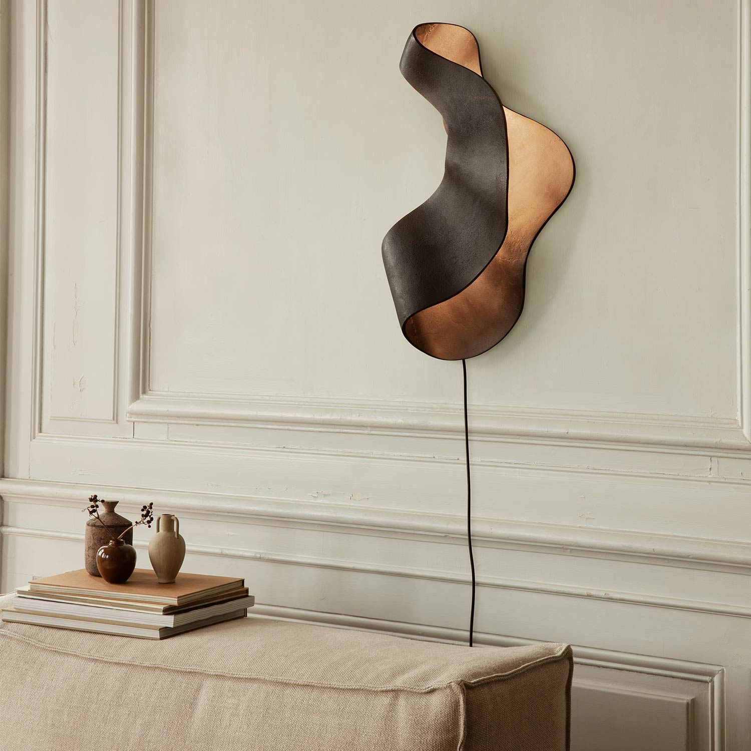 ferm living oyster wandleuchte led 75063