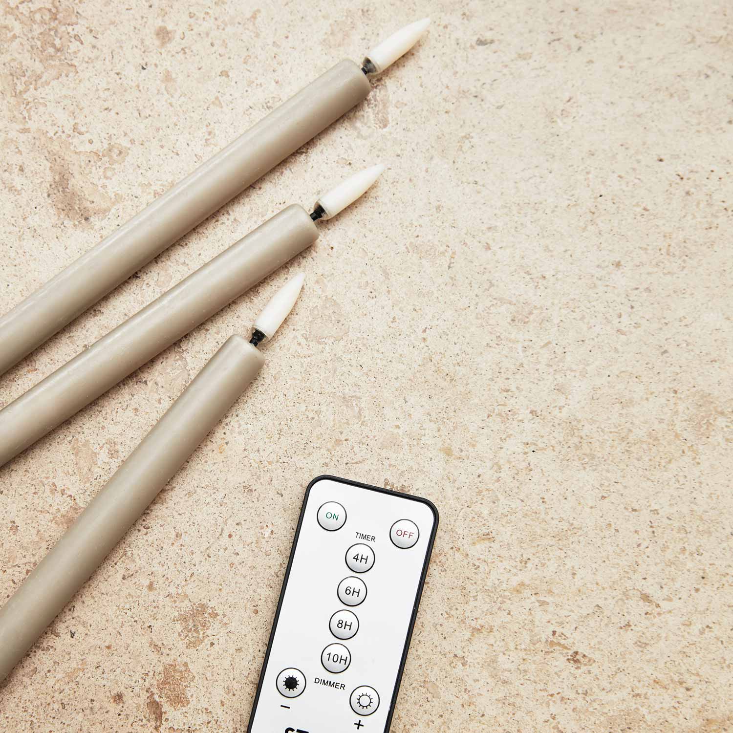 Stoff Nagel LED Kerzen sand fernbedieung 86458