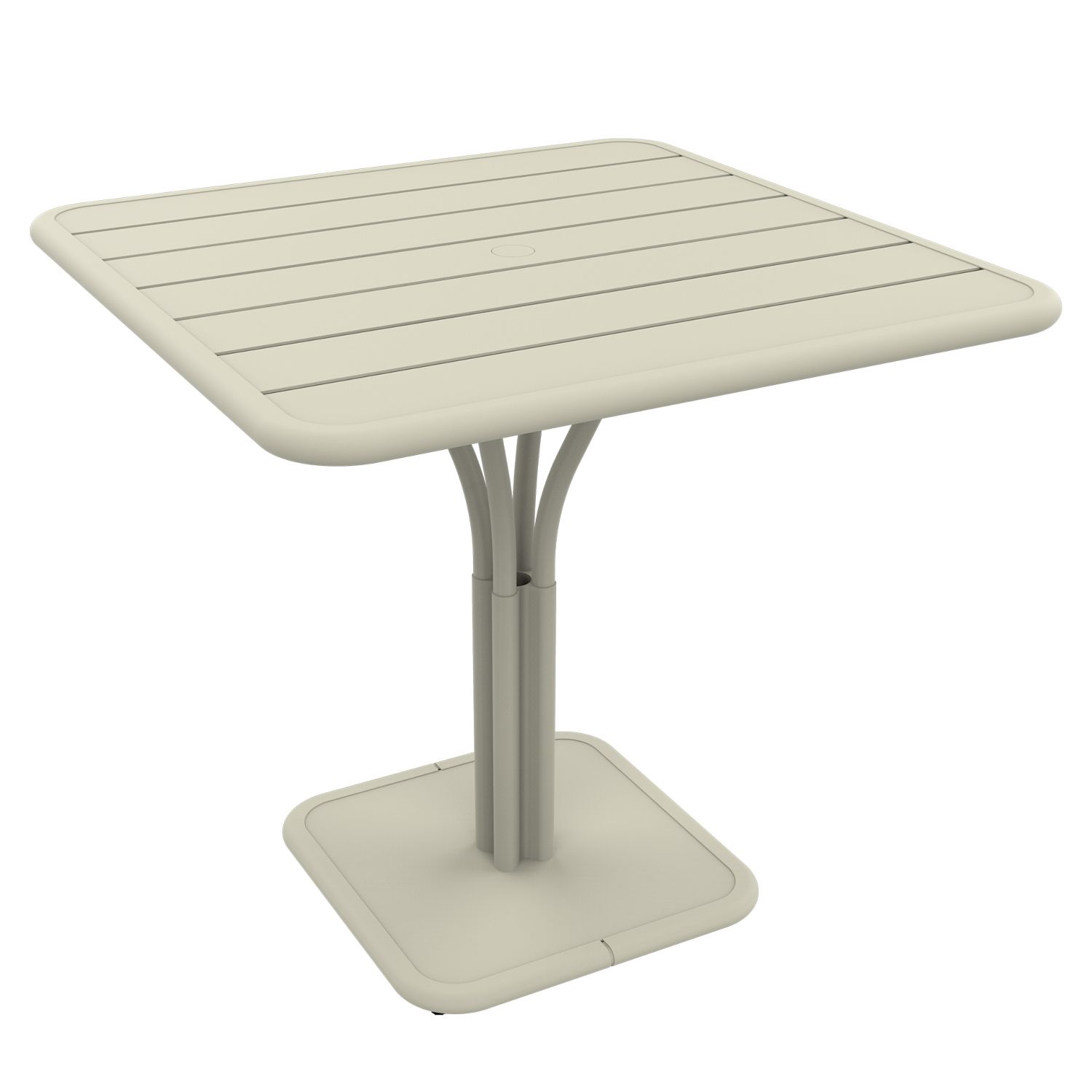 Fermob - Luxembourg Kleiner Tisch 80 x 80 cm Lehmgrau