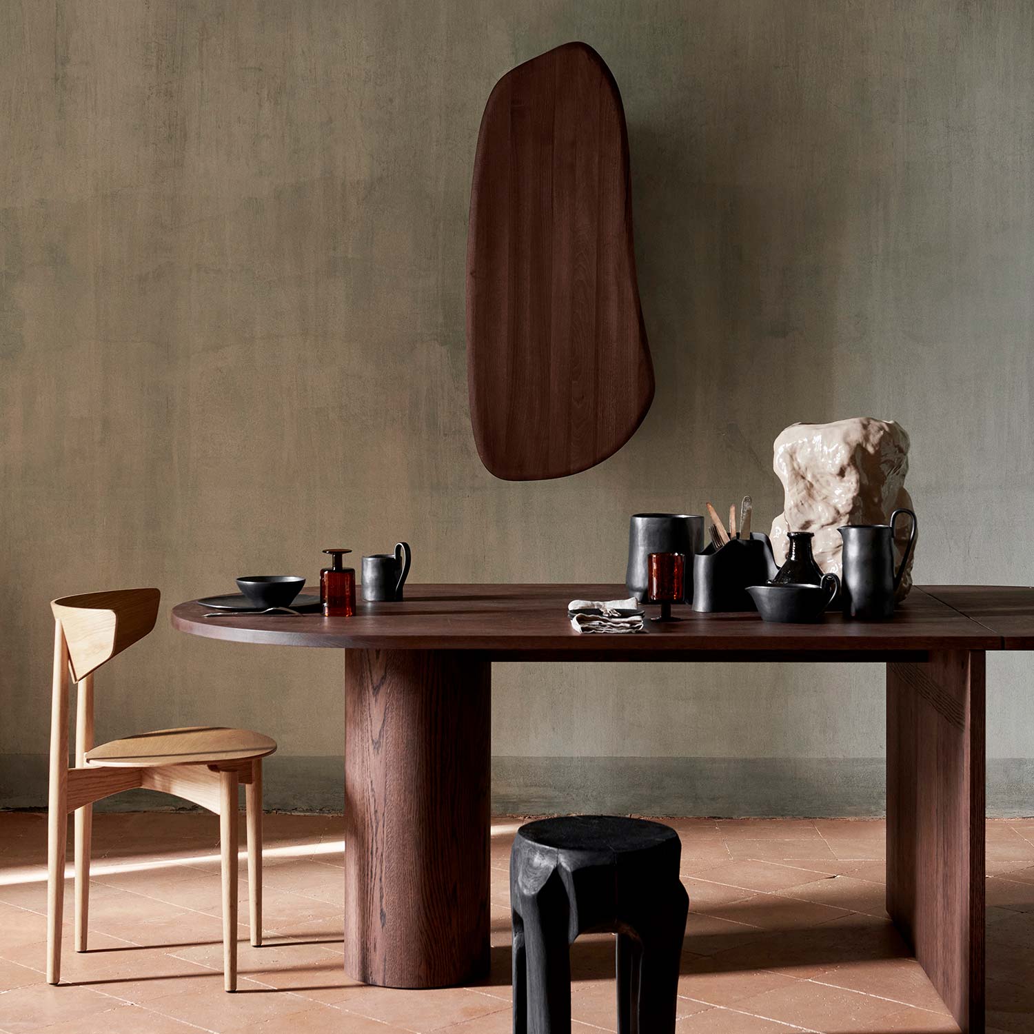 ferm living feve wandschrank walnuss esszimmer 90857